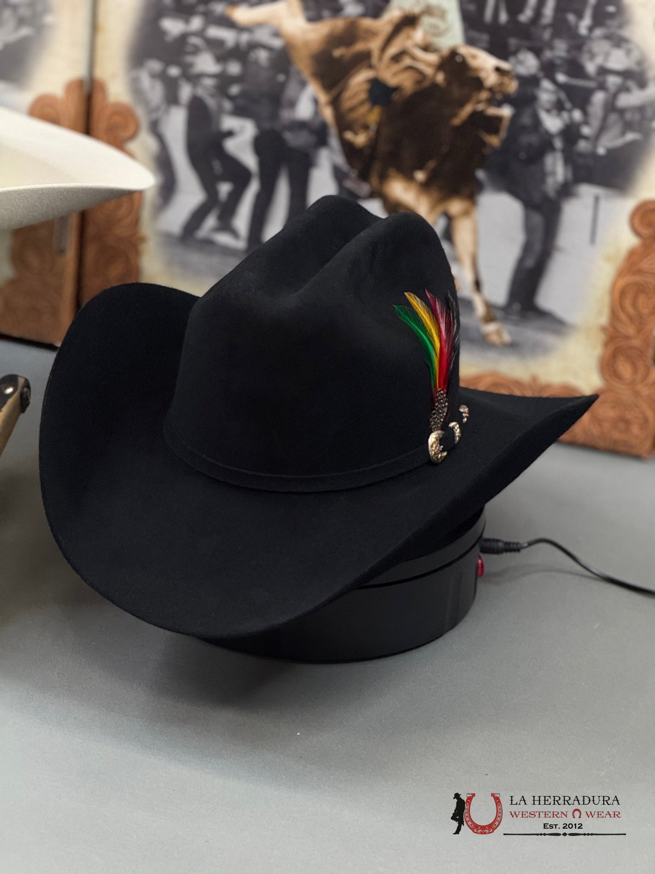 Larry Mahan´s 6X Real Black Coyboy Hats Tejana