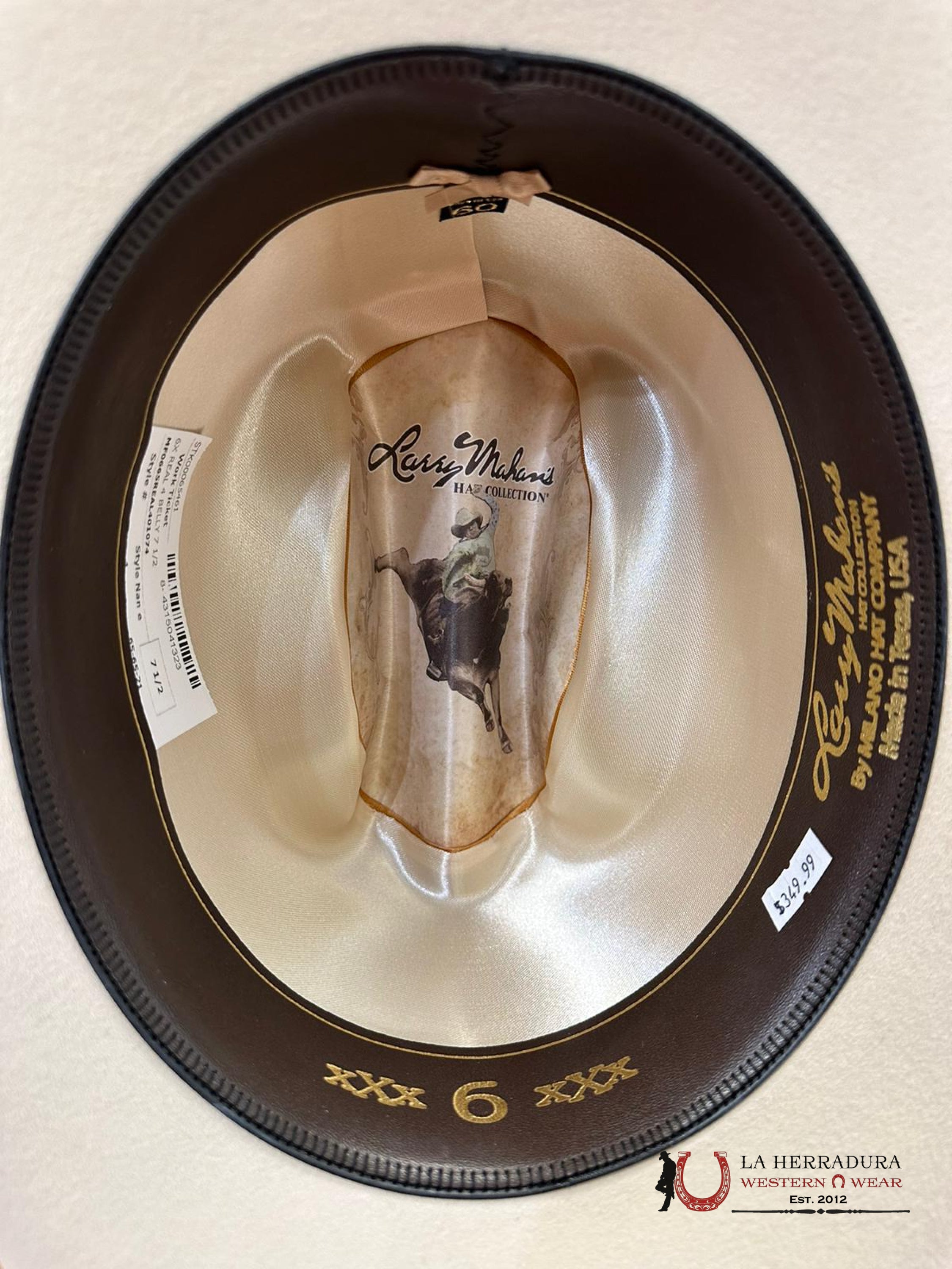 Larry Mahan´s 6X Real Silver Belly Estilo Sinaloa Tejana