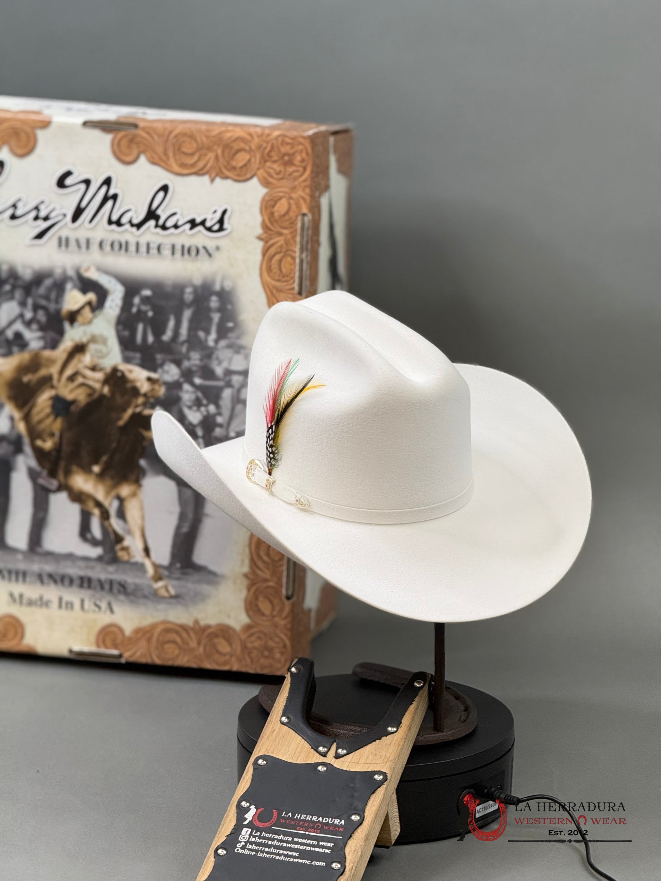 Larry Mahan´s 6X Real White Coyboy Hats Tejana