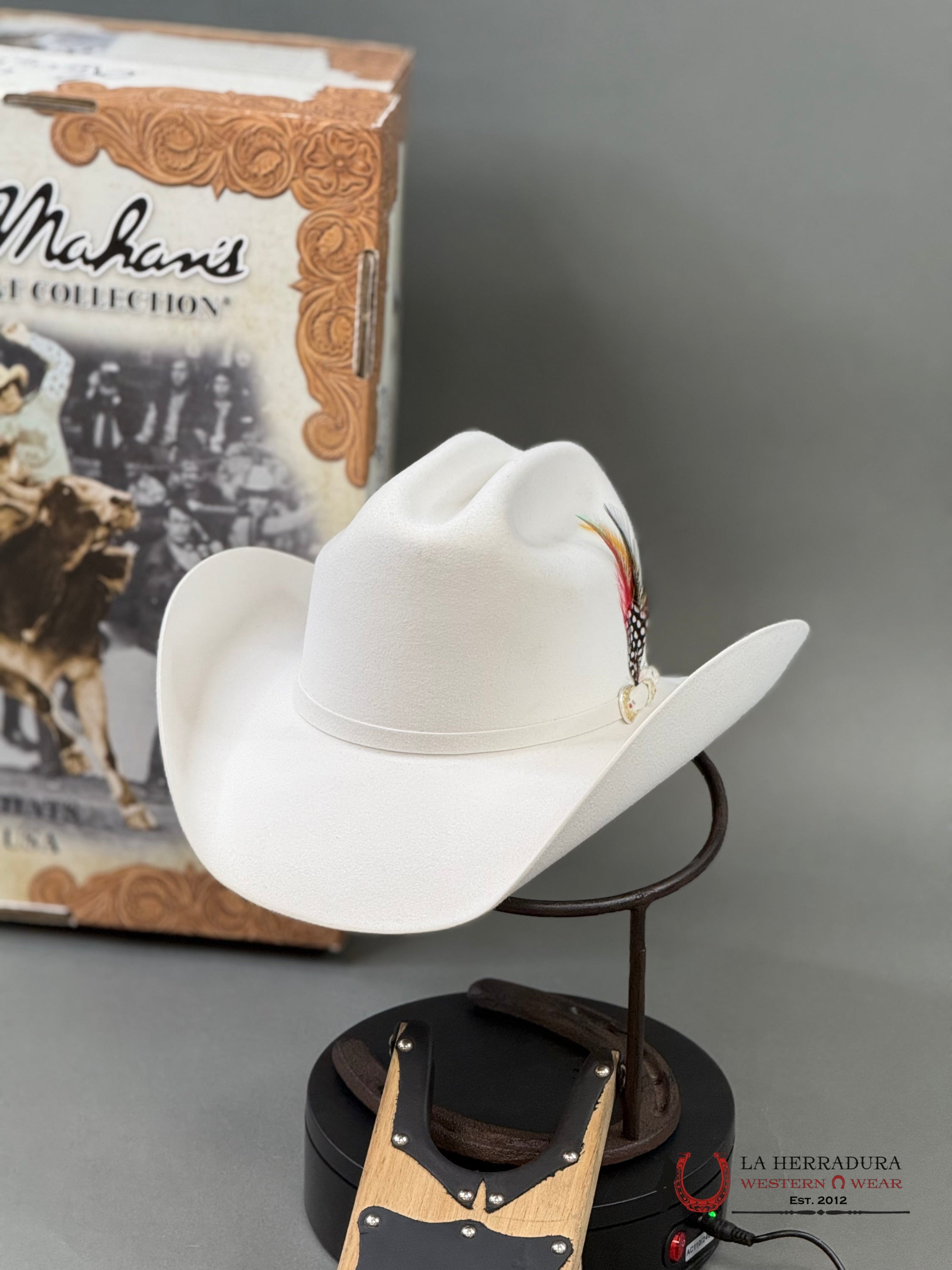 Larry Mahan´s 6X Real White Coyboy Hats Tejana