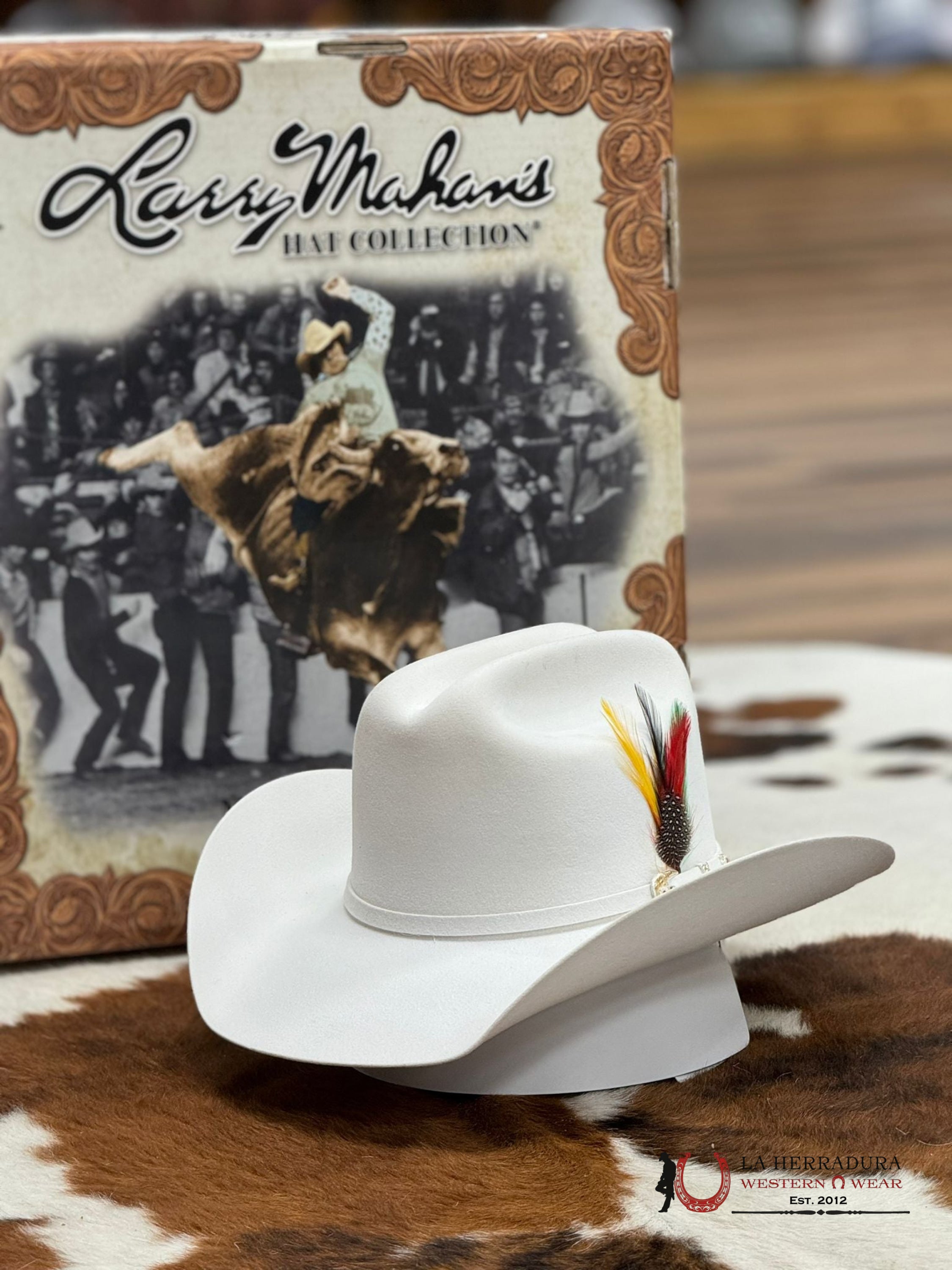 Larry Mahan´s 6X Real White Coyboy Hats Tejana