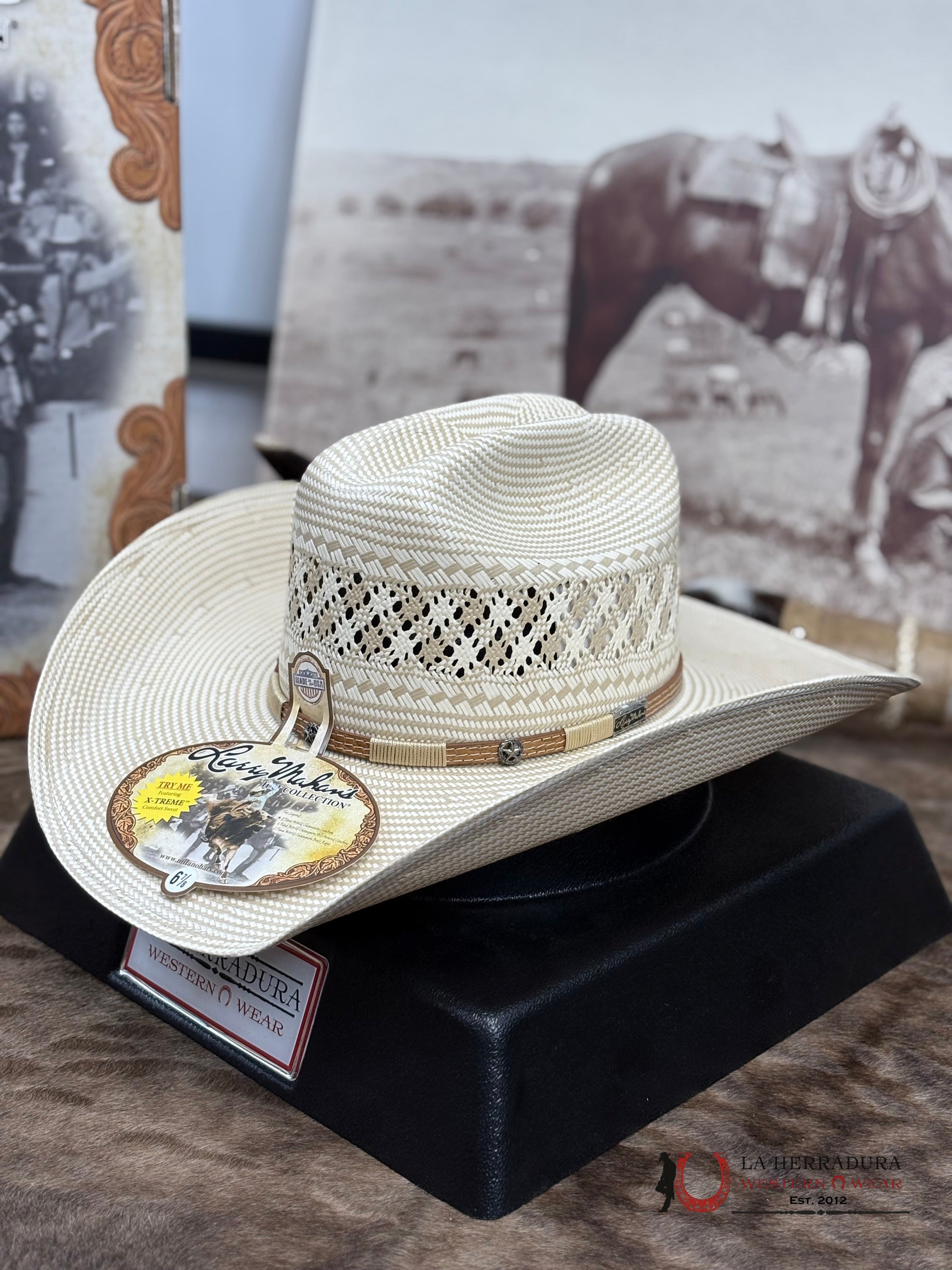 Larry Mahan’s Straw Hats Malboro Style 10x Ivory TEJANA