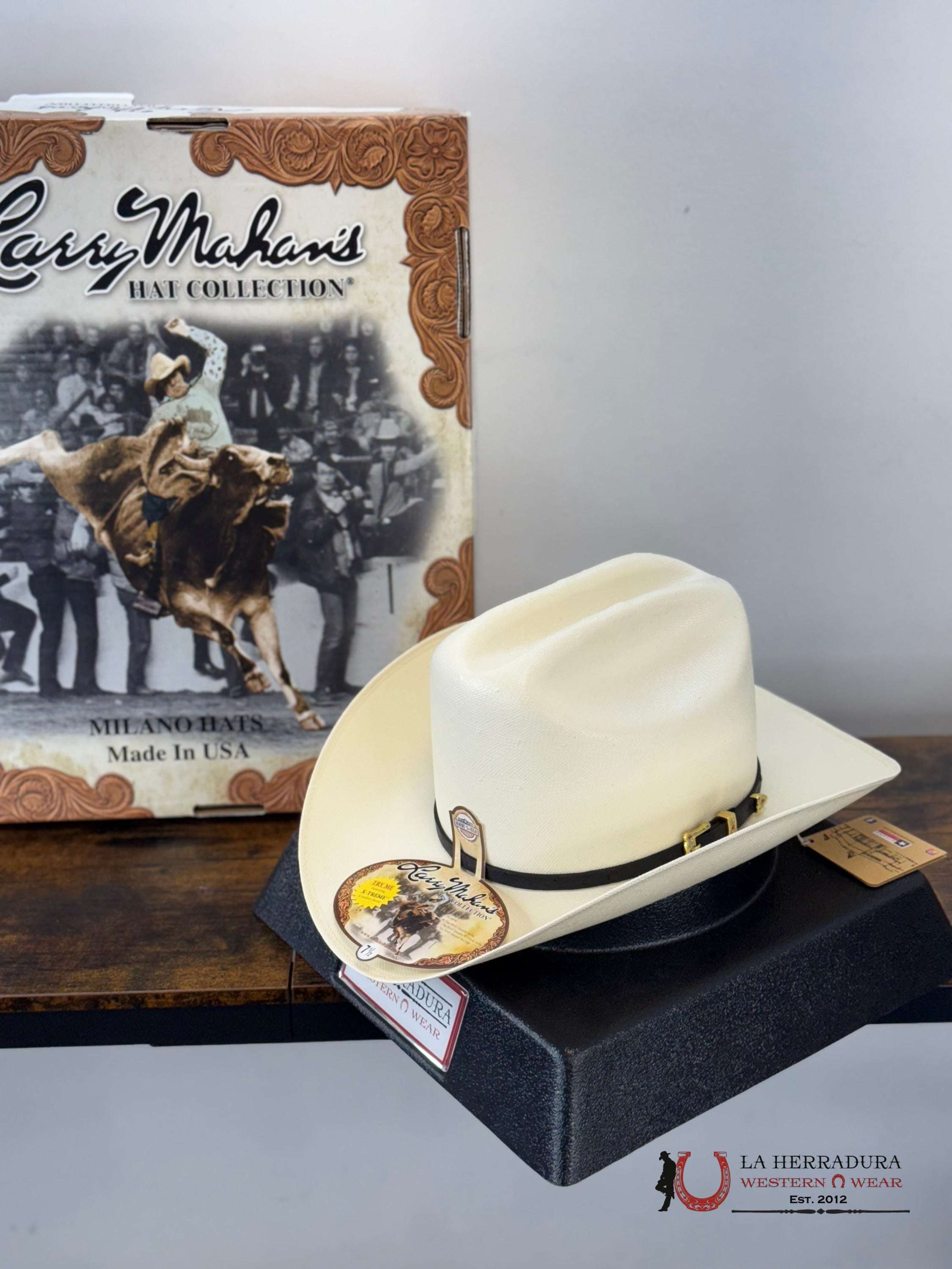 Larry Mahan’s Straw Hats Corona Back / Sinaloa Style 30X Copa alta TEJANA