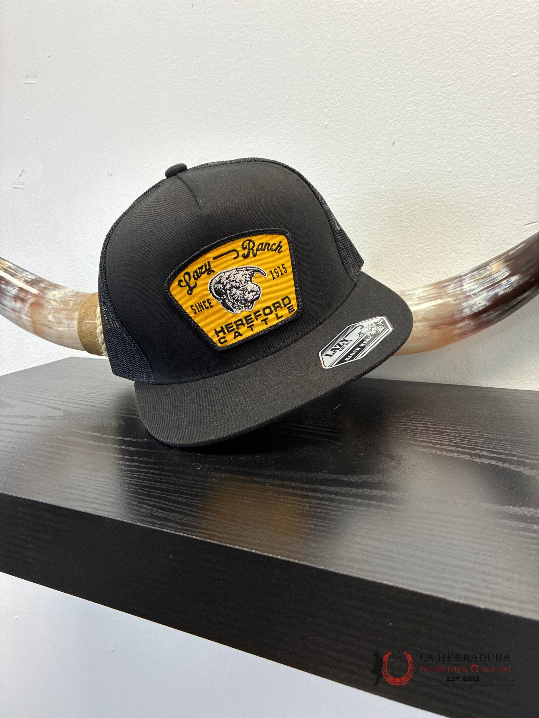 LAZY J CAPS BLACK AND YELLOW