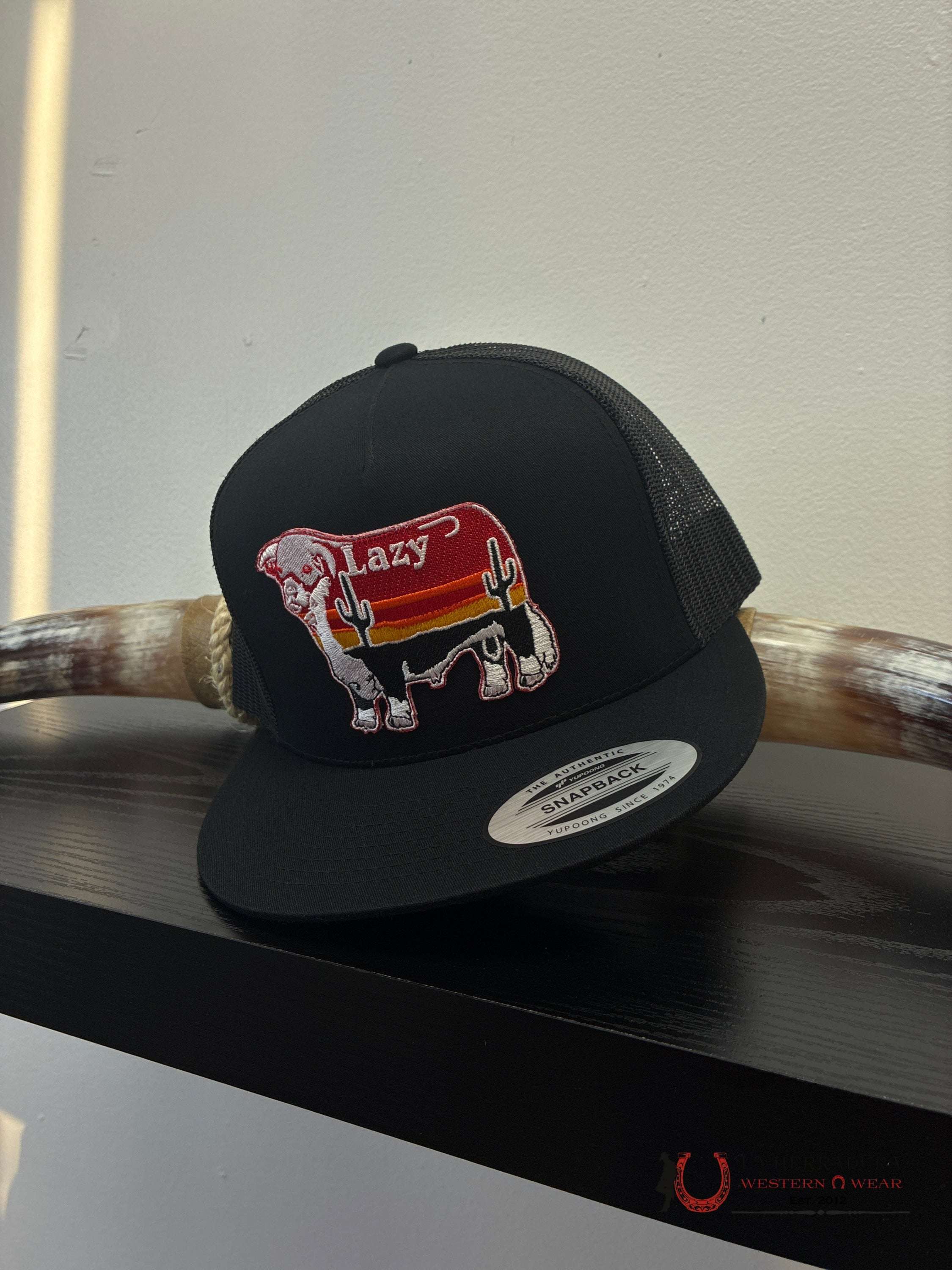 LAZY J CAPS BLACK Style RED 2.1