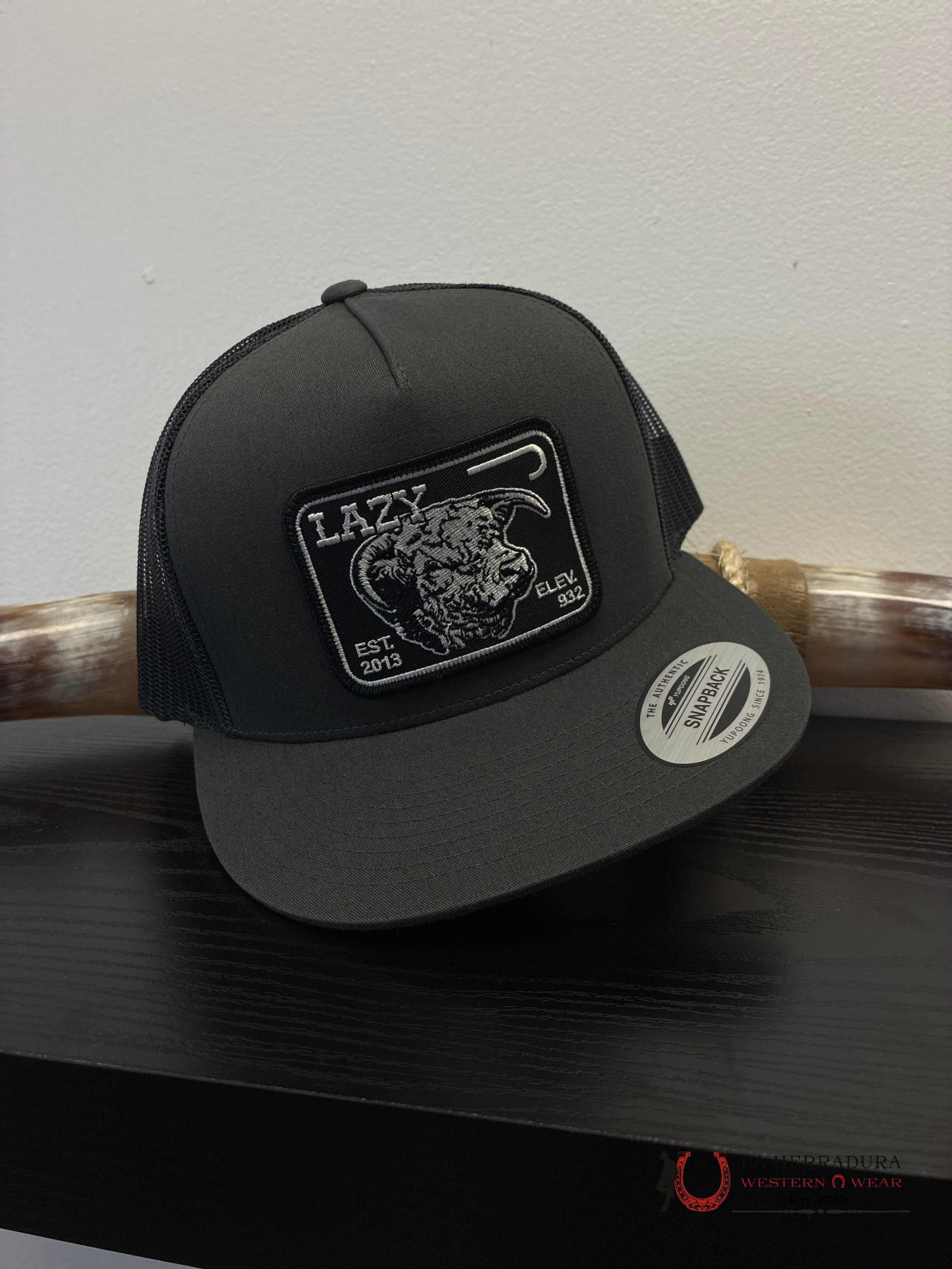 LAZY J CAPS GREY AND BLACK 3:1