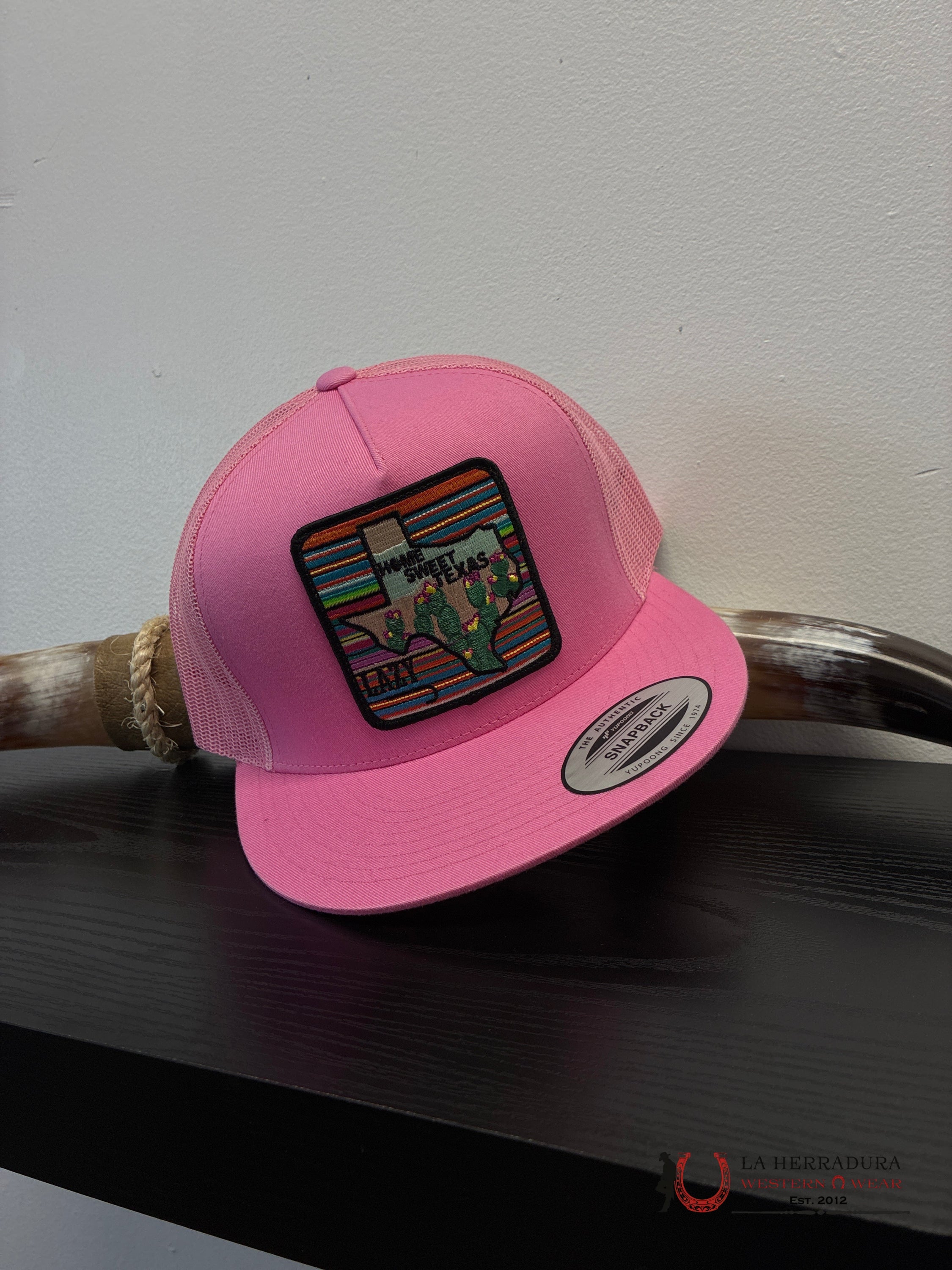 LAZY J CAPS PINK HOME SWEET TEXAS