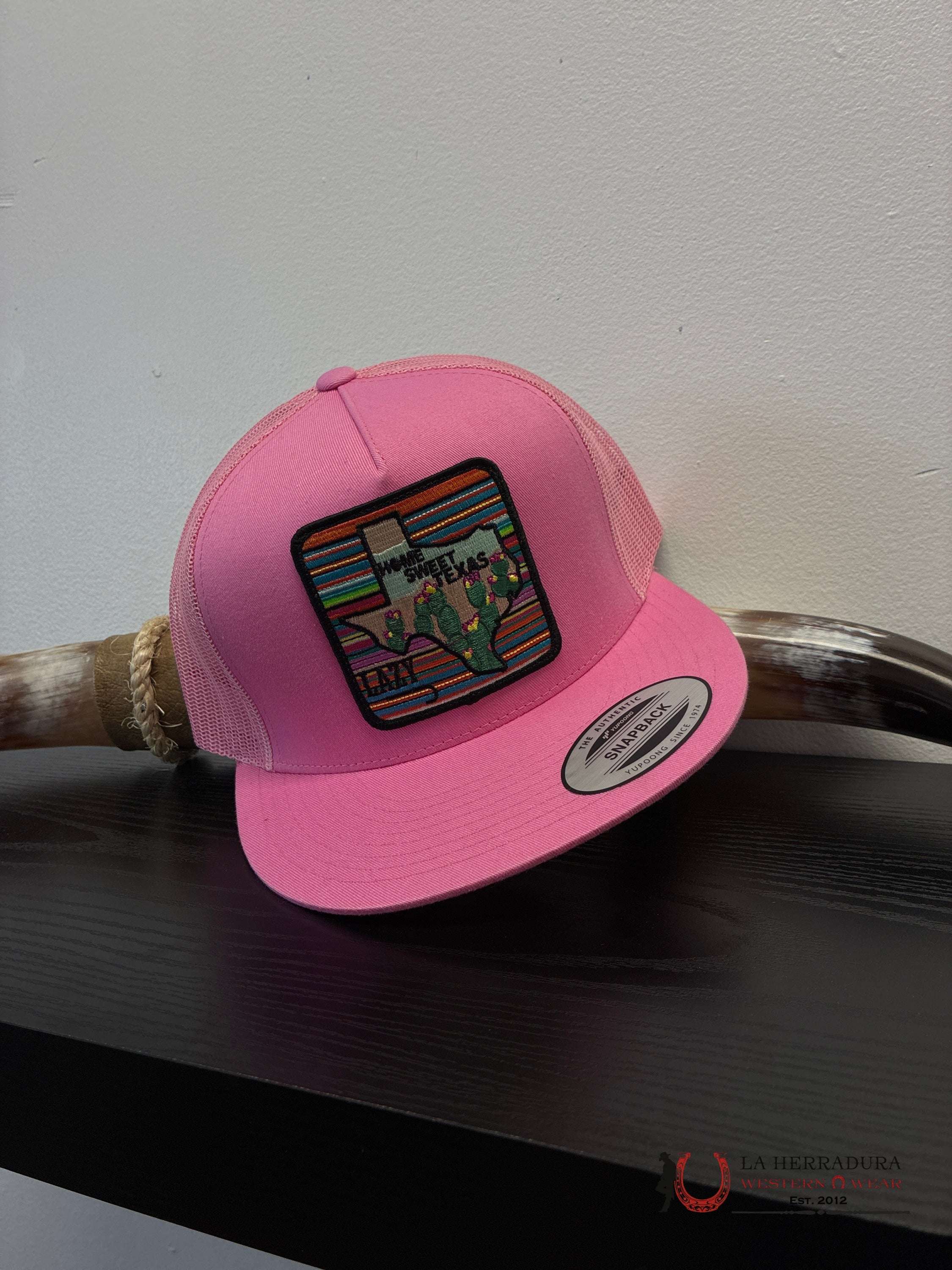 LAZY J CAPS PINK HOME SWEET TEXAS