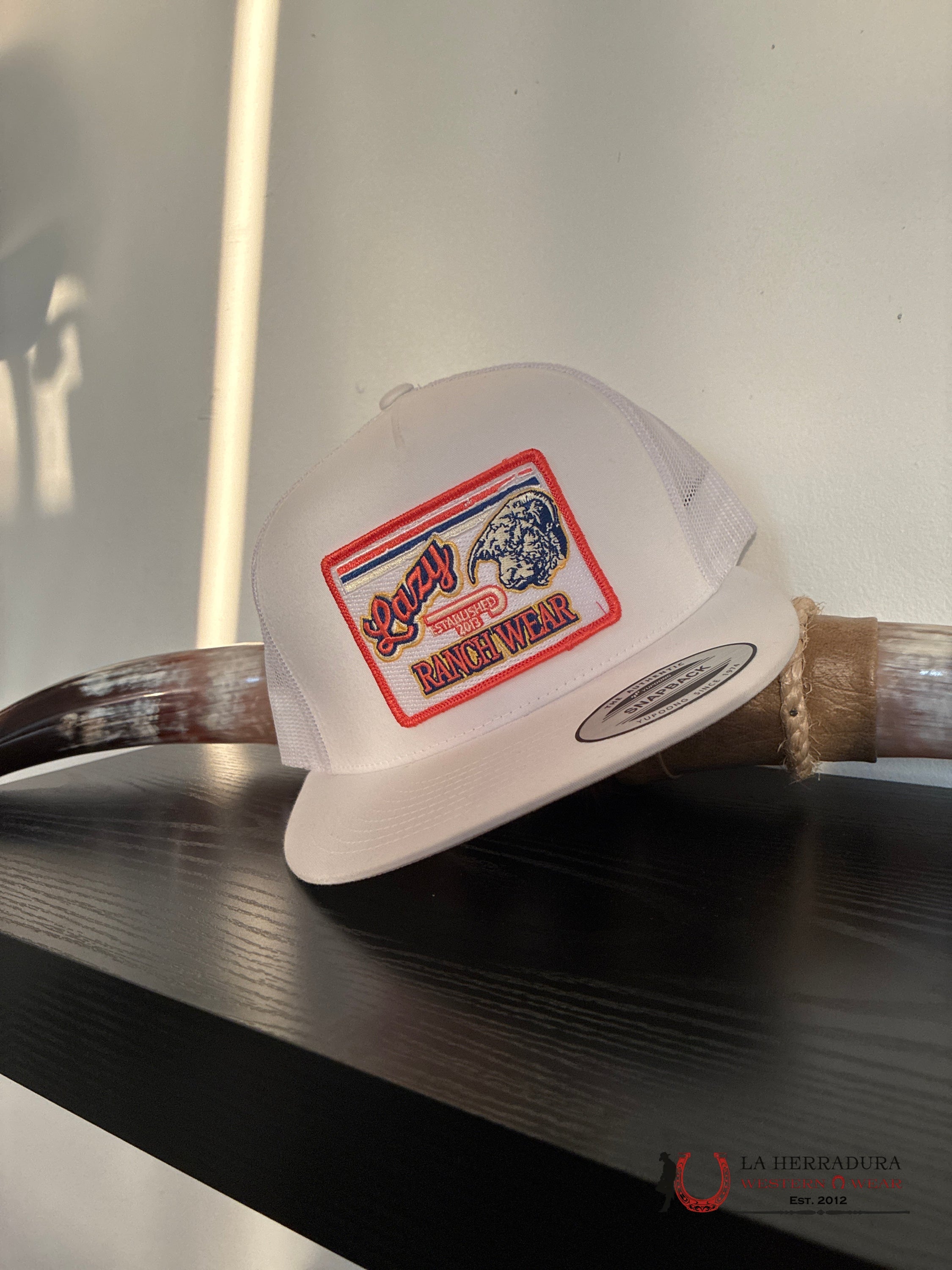 LAZY J CAPS WHITE Style 2.5 ORANGE PINK