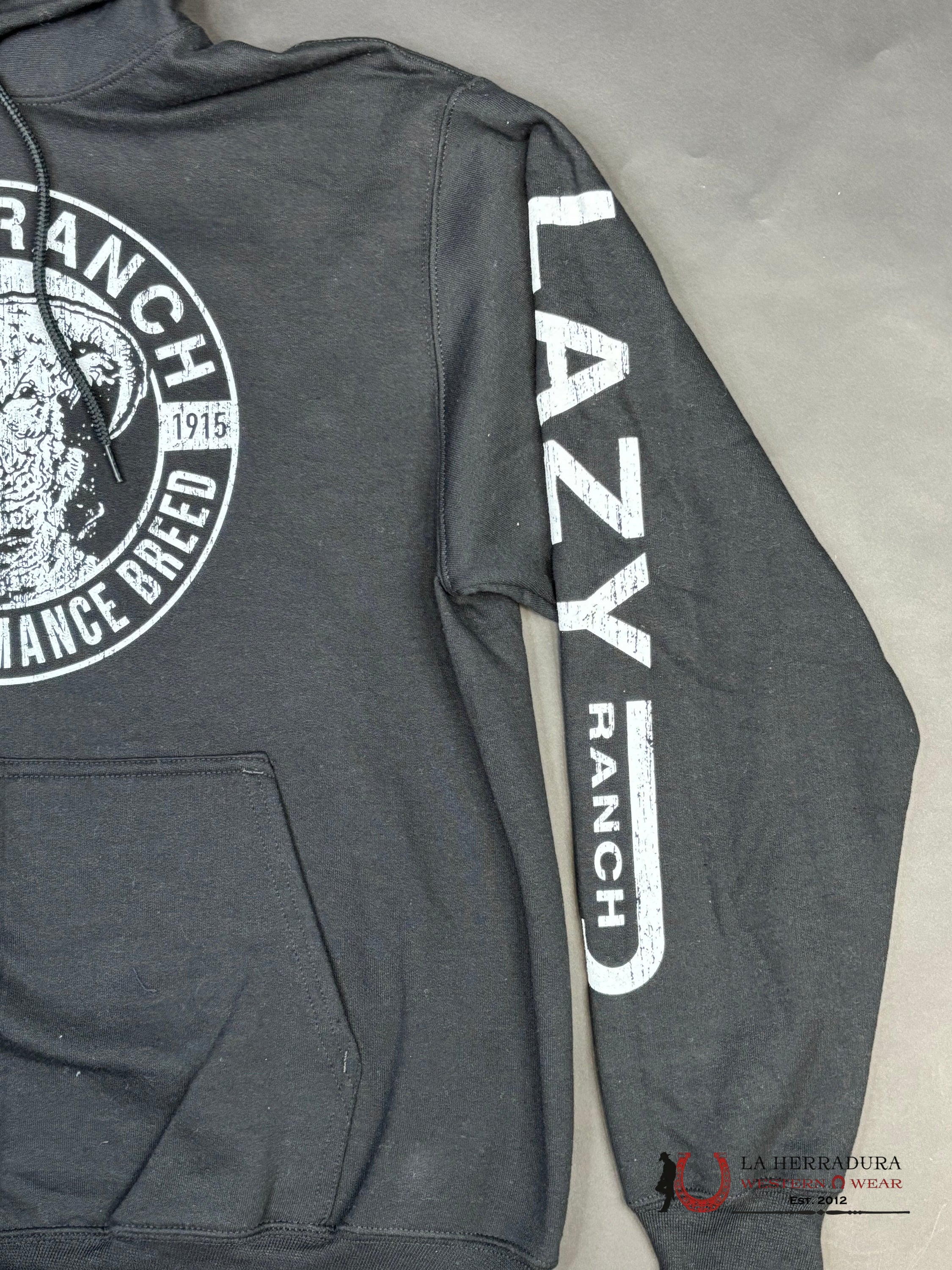 Lazy J Ranch Black Hoodie Ropa Hombres