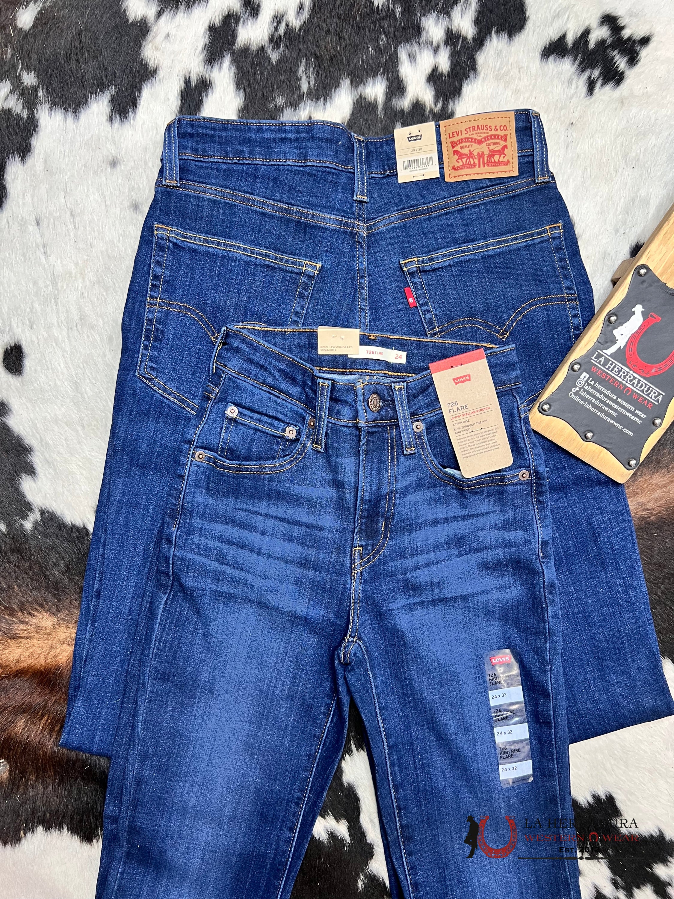 Levi’s 726 Stellar Stretch High-Rise Flare- Denim Ropa Mujeres