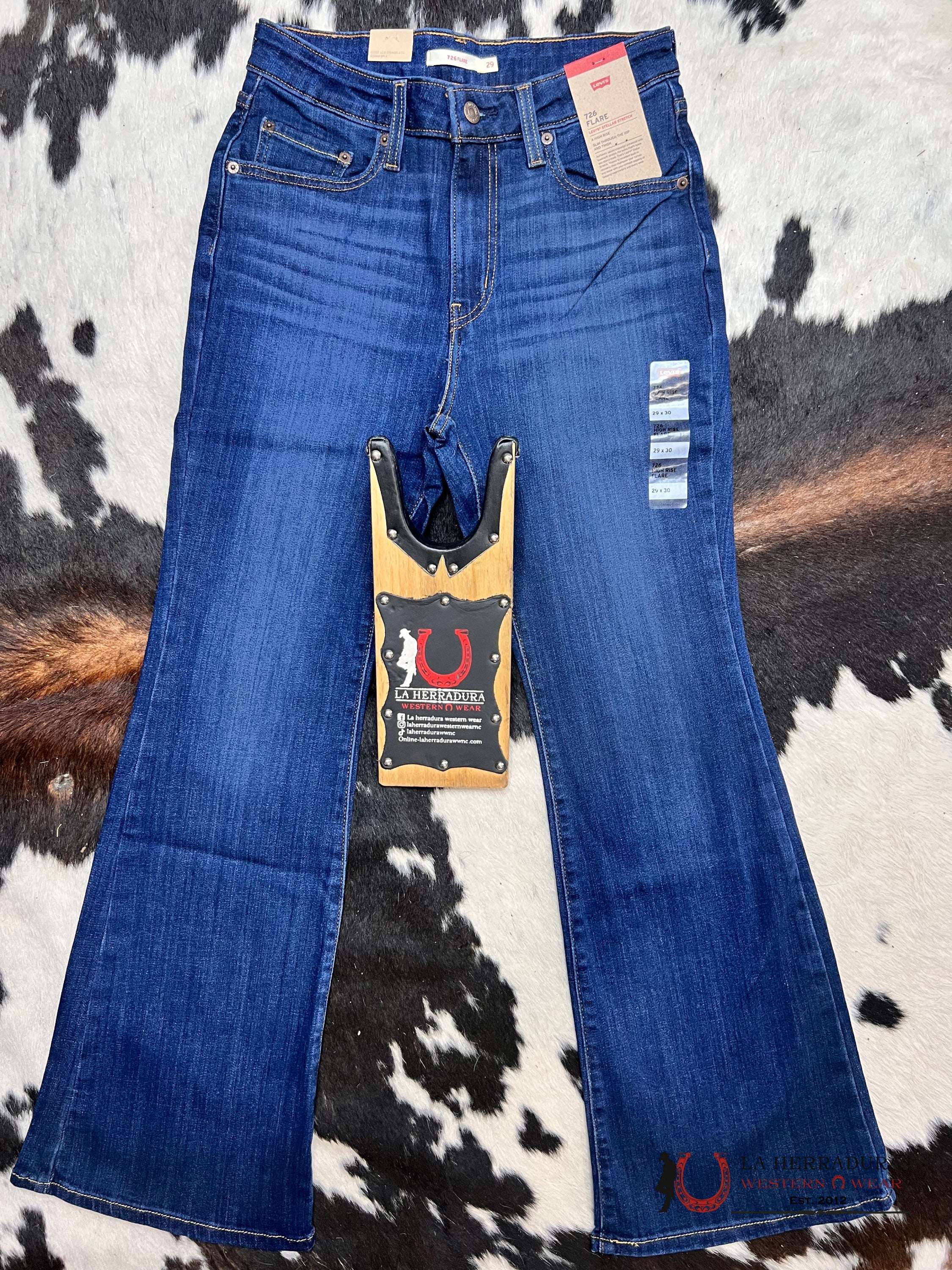 Levi’s 726 Stellar Stretch High-Rise Flare- Denim Ropa Mujeres