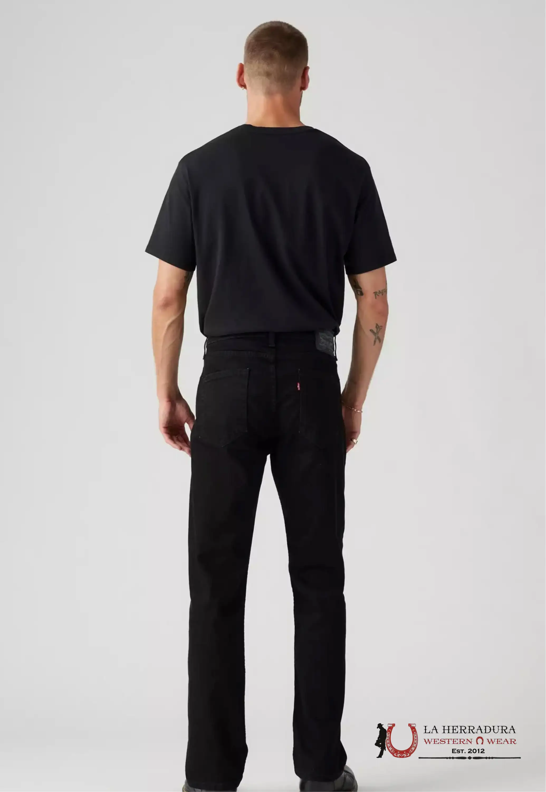 LEVI’S MENS 517 BOOTCUT BLACK JEANS ROPA HOMBRES
