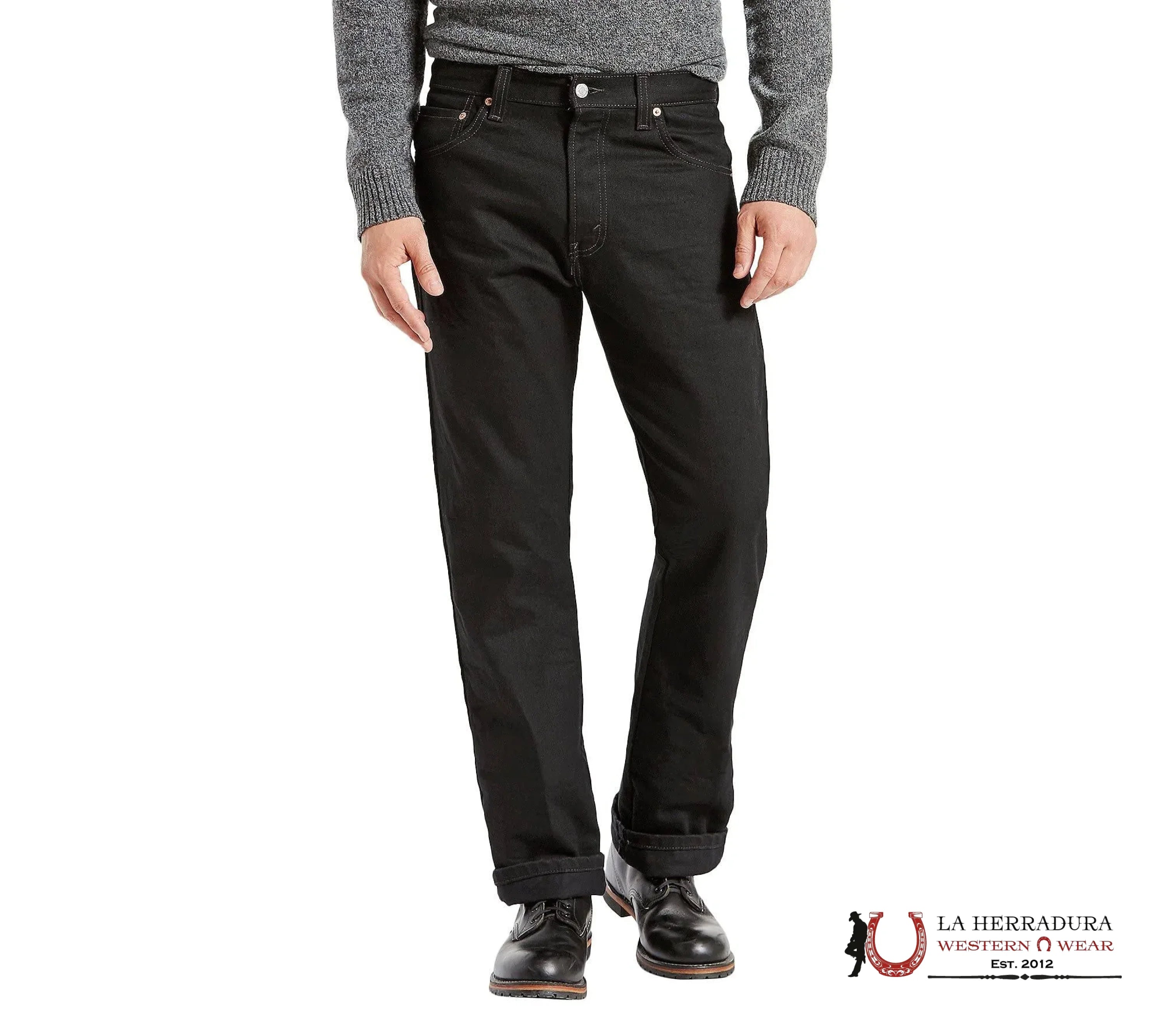 LEVI’S MENS 517 BOOTCUT BLACK JEANS ROPA HOMBRES