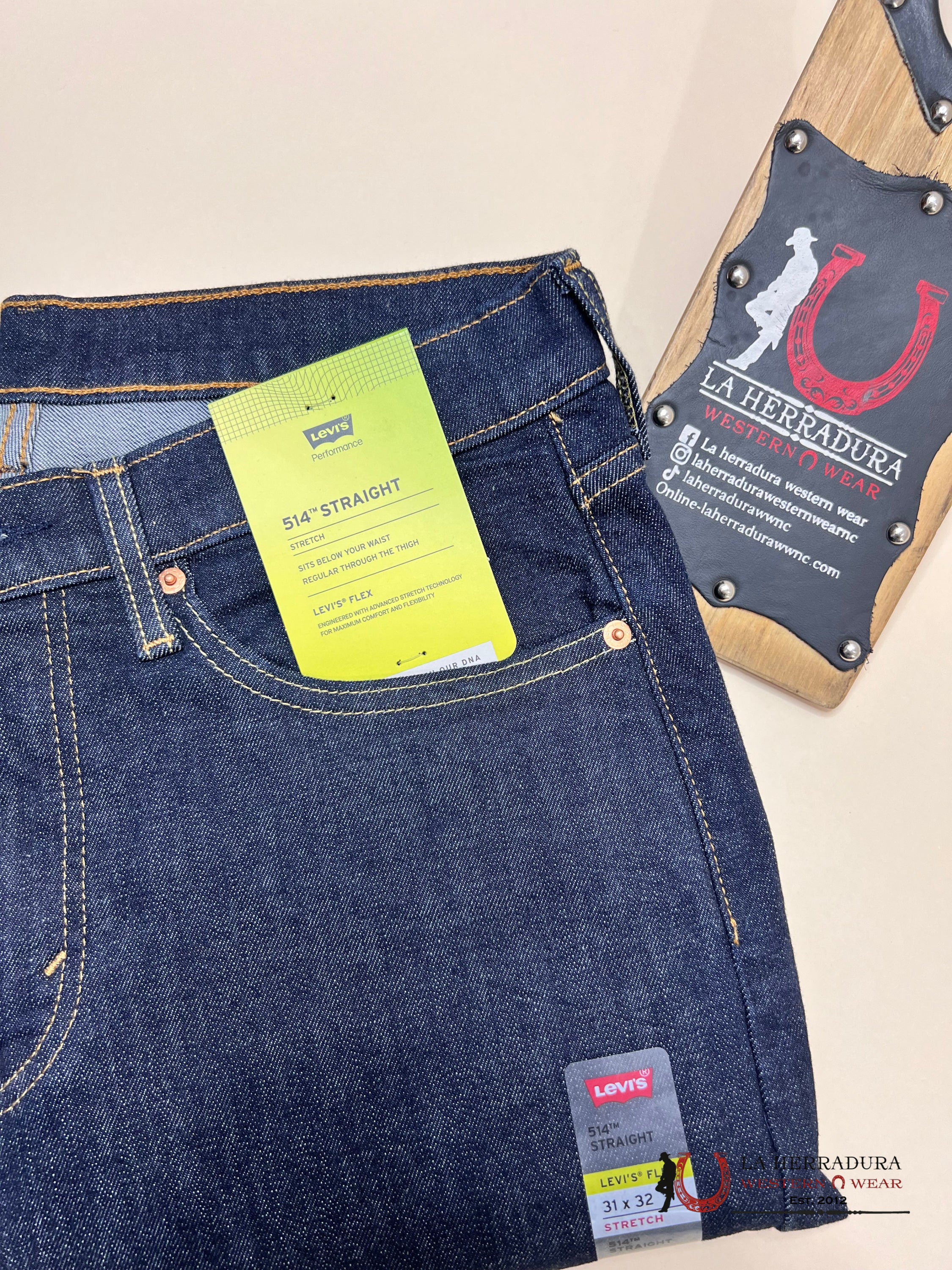 Levi’s Flex 514 Straight Stretch Jean- Denim Ropa Hombres