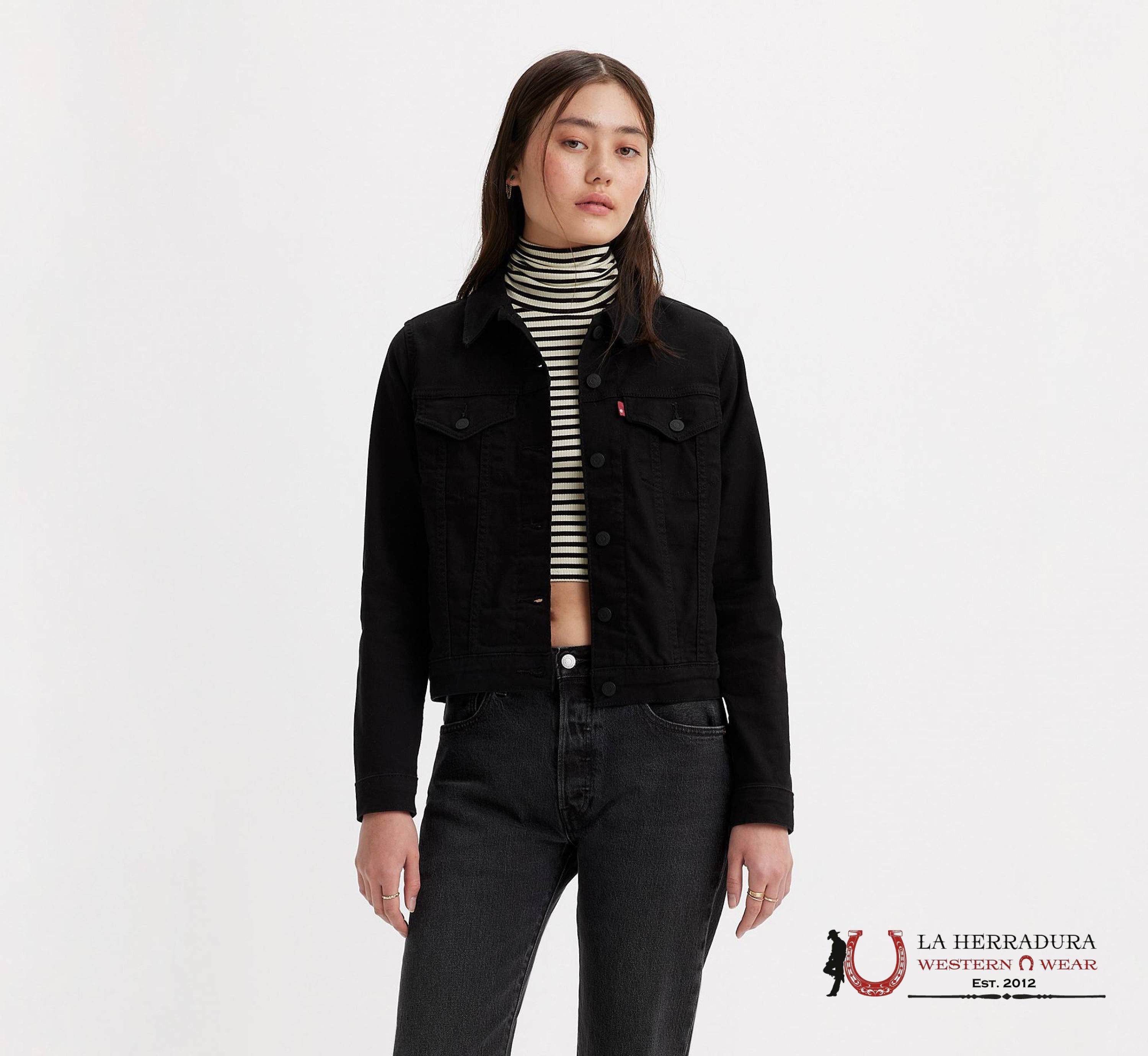 Levi’s Original Black Trucker Jacket Ladies Ropa Mujeres