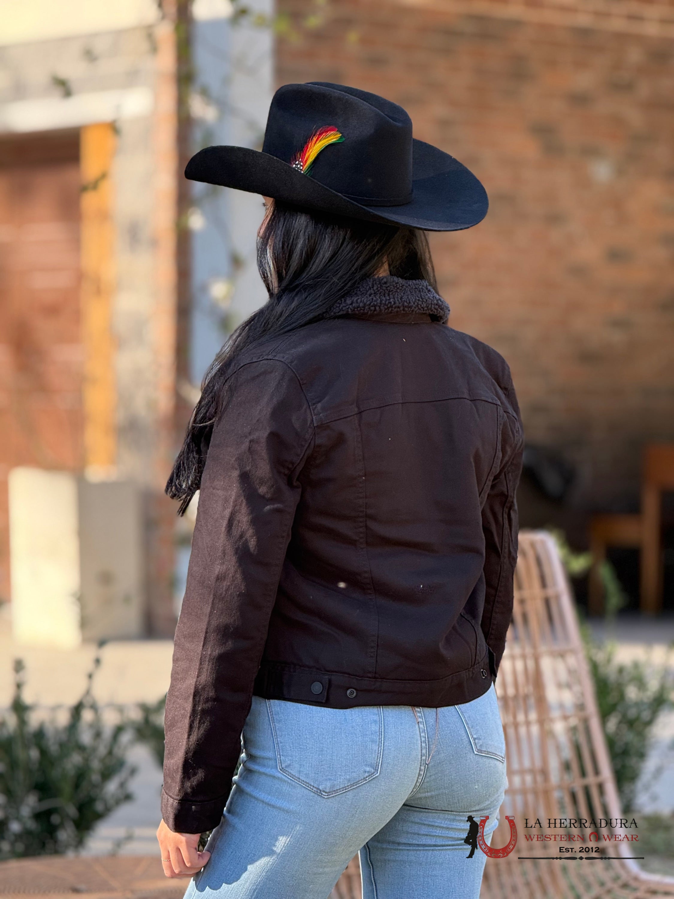 Levi’s Original Sherpa Trucker Black Jacket Ladies Ropa Mujeres