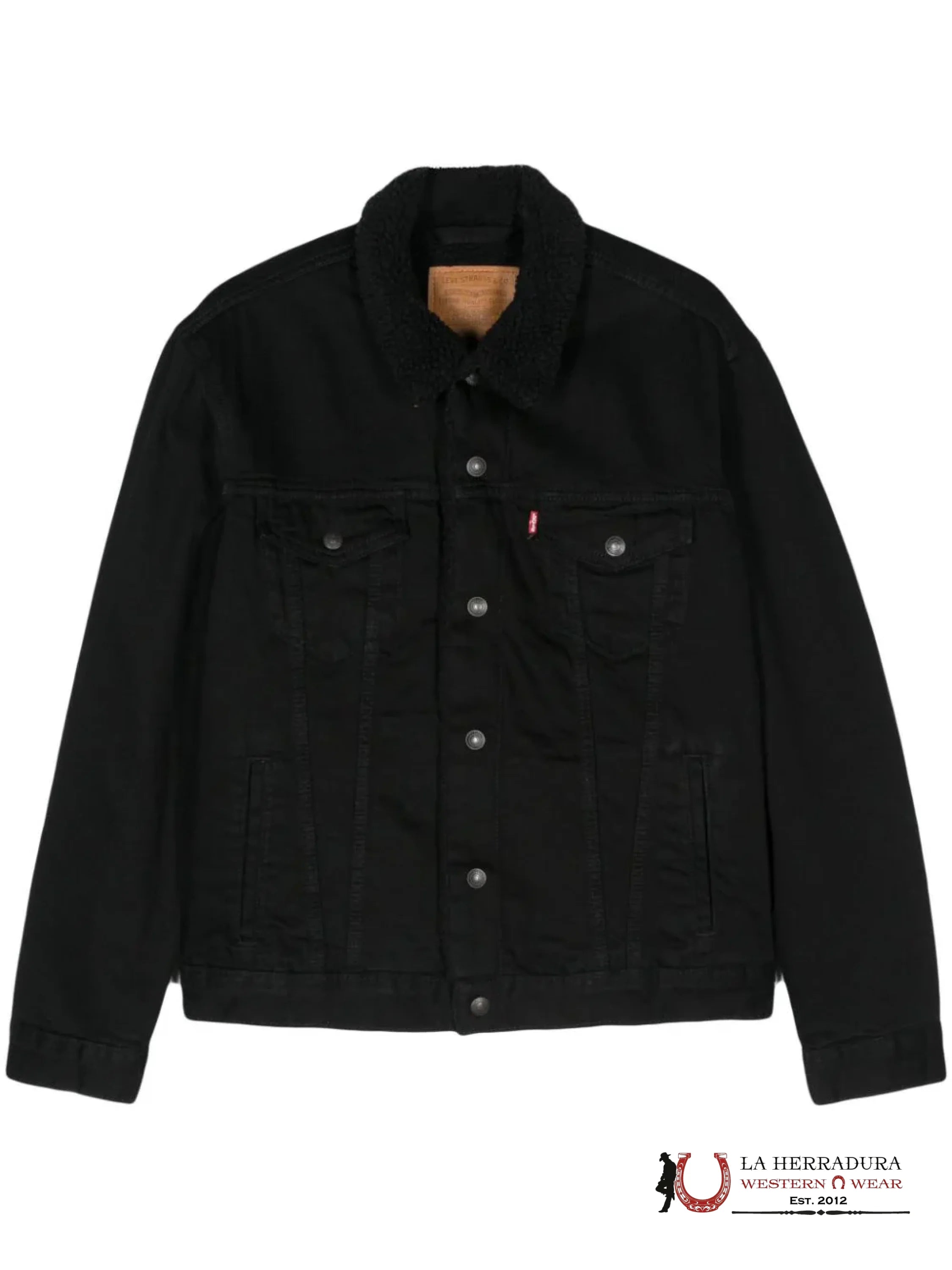 Levi’s Original Sherpa Trucker Black Jacket Ladies Ropa Mujeres