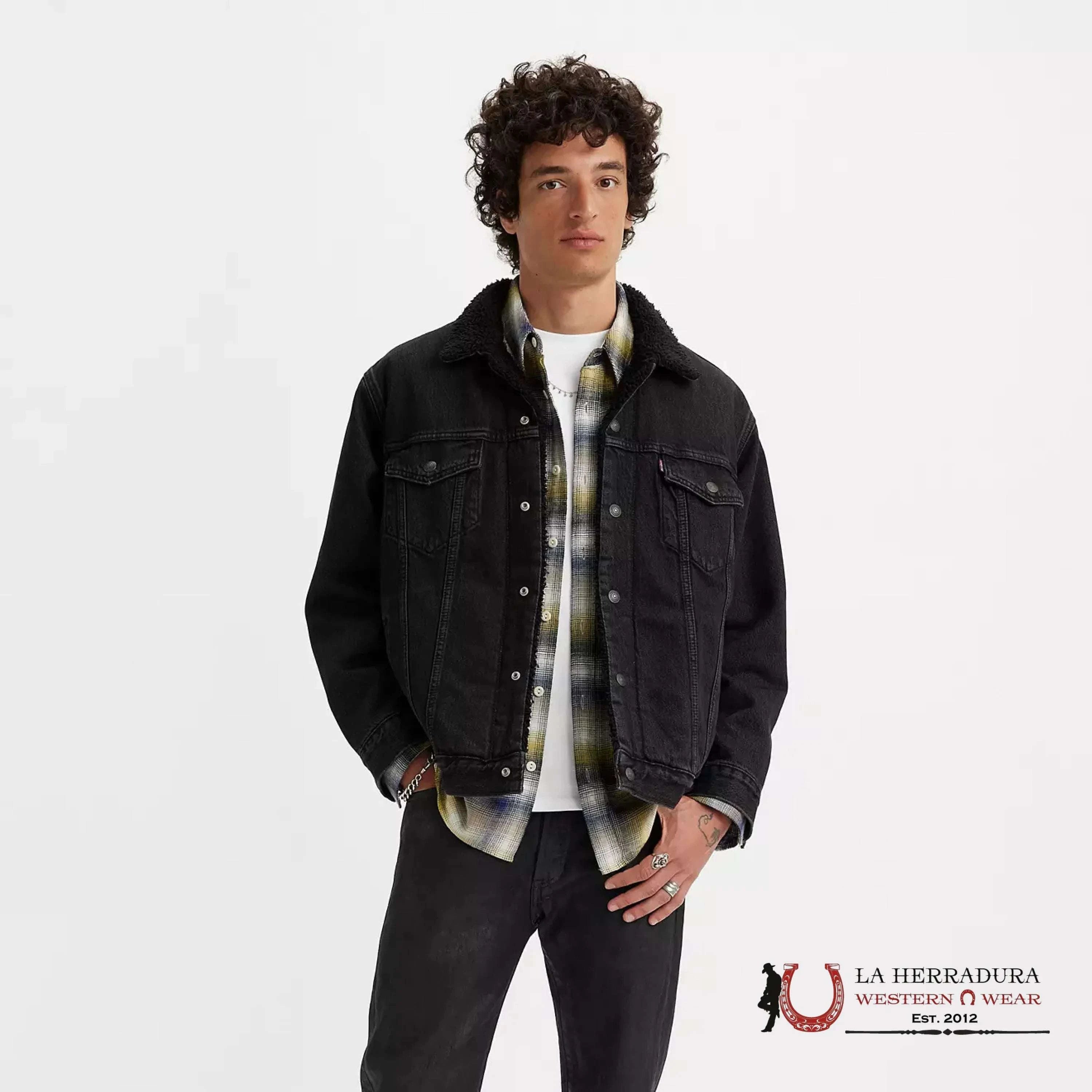 Levi´s Type Iii Sherpa Black Trucker Jacket Ropa Hombres