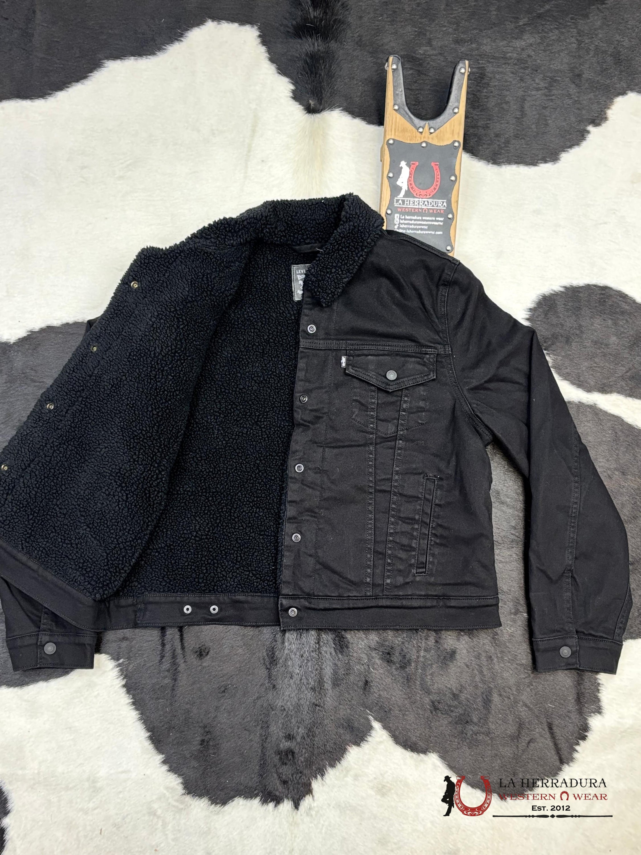 Levi´s Type Iii Sherpa Black Trucker Jacket Ropa Hombres