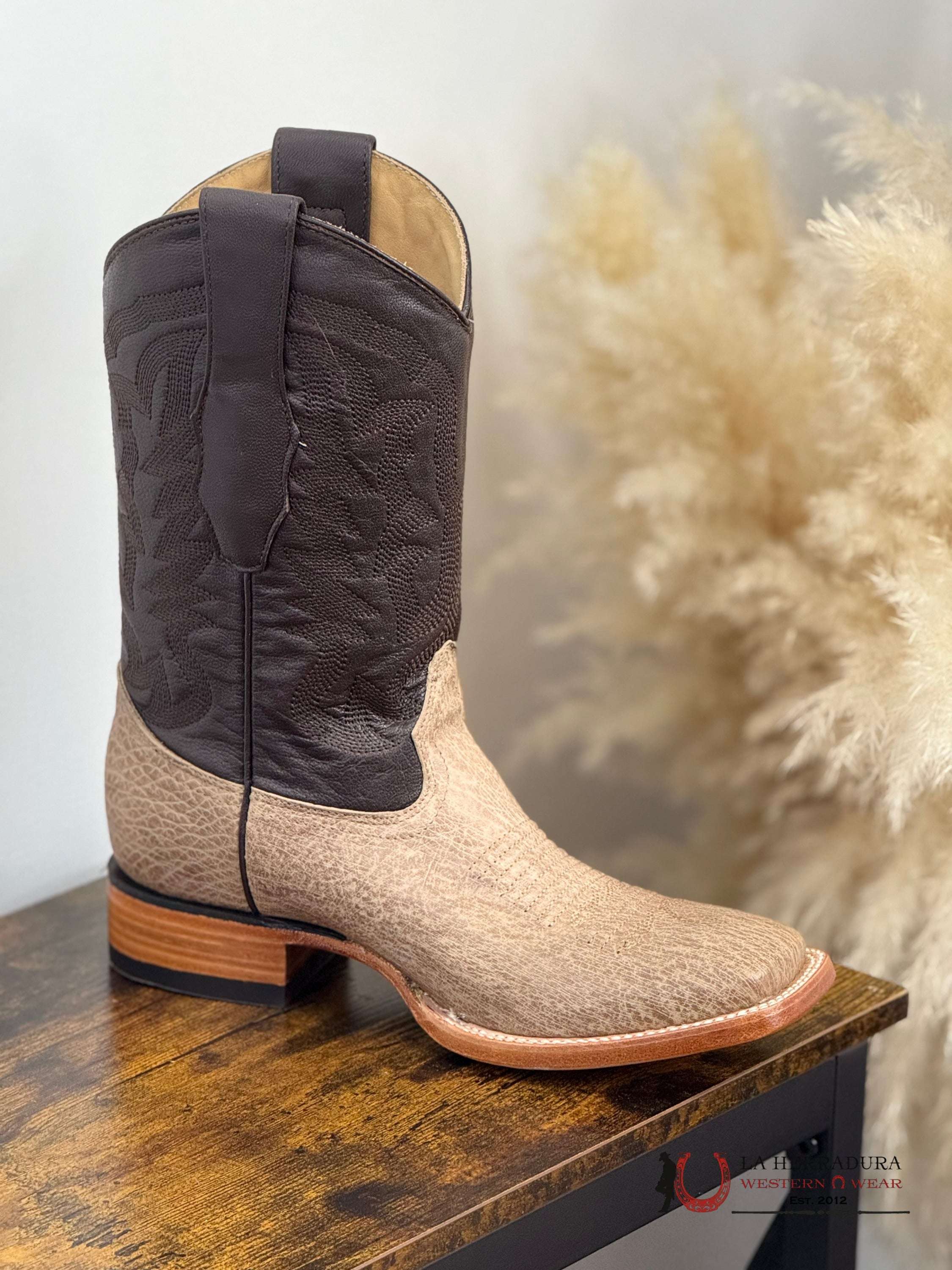 LOS ALTOS EXOTIC SMOOTH OSTRICH MOCHA SQ. TOE -8279772 BOTAS HOMBRES