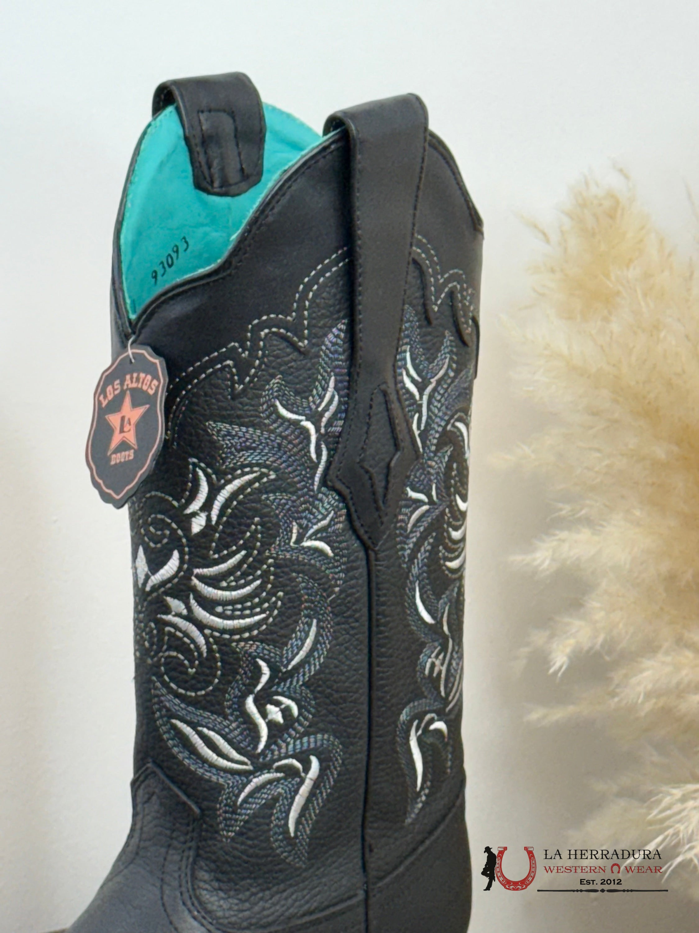 LOS ALTOS GRISLY BLACK WIDE SQUARE TOE 3222705N BOTAS MUJERES