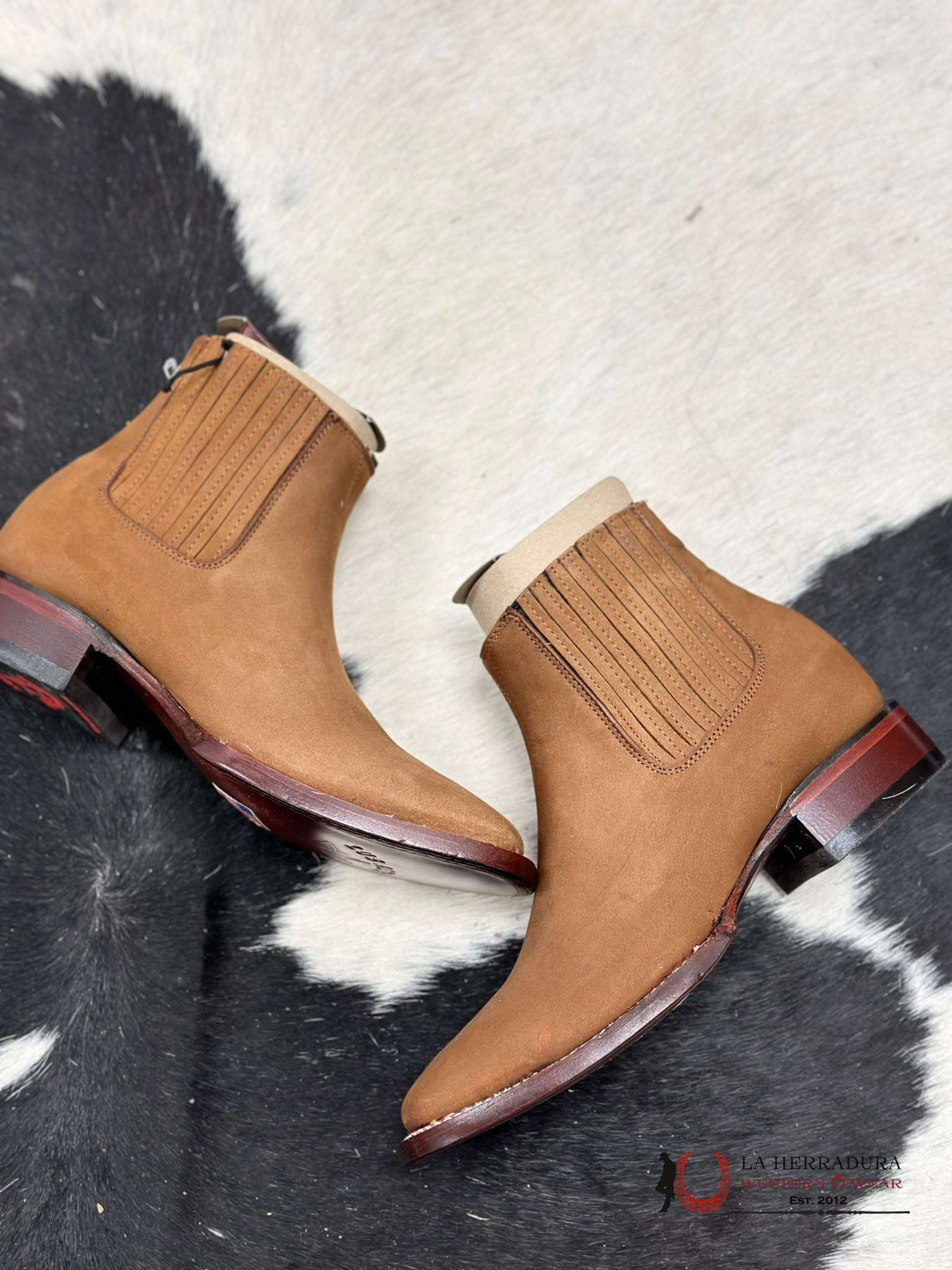 Los Altos Men’s Square Toe Botines Chedron Botas Hombres