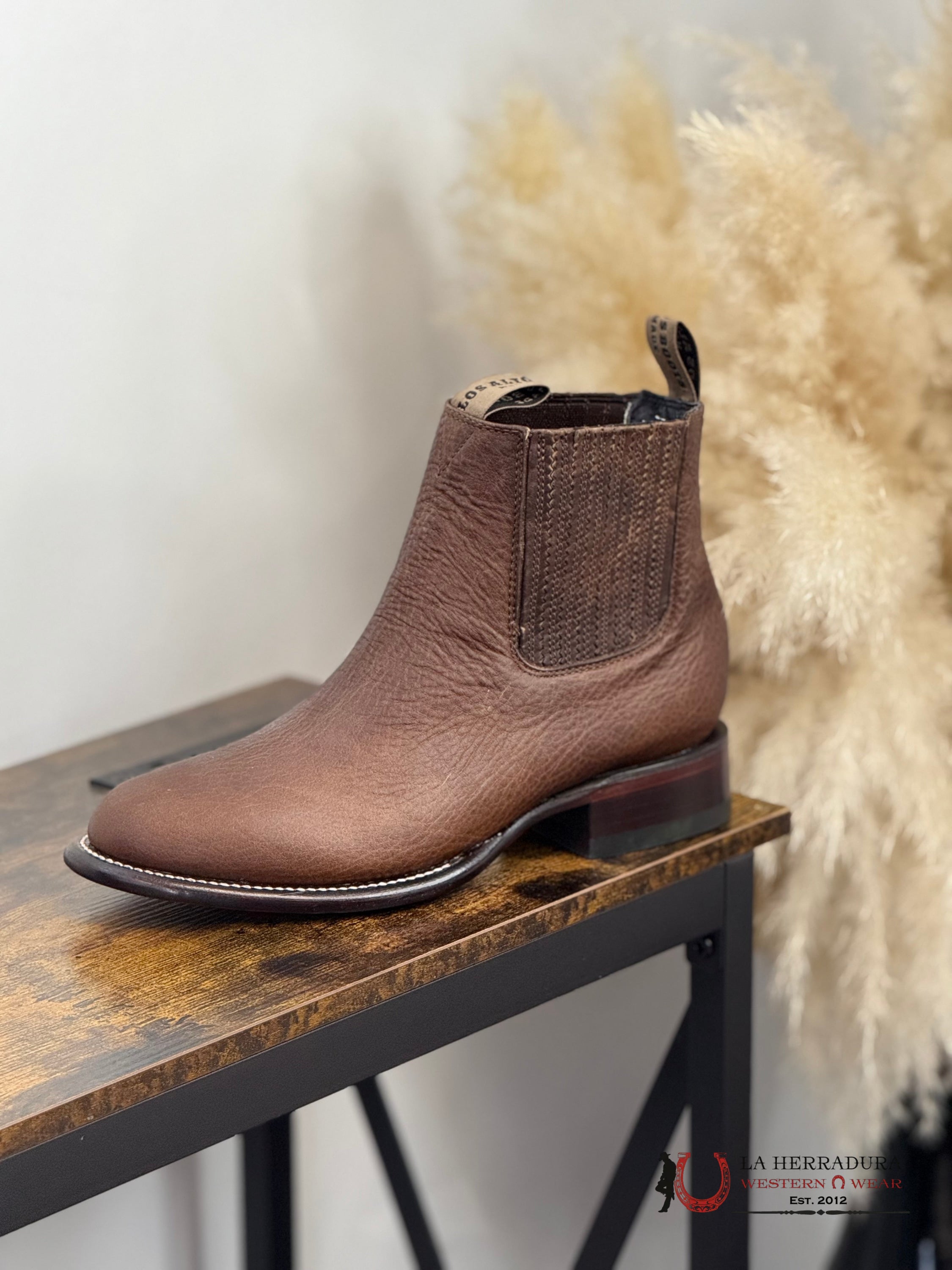 LOS ALTOS SHORT BOOT OVAL TOE RAGE WALNUT -50B9940 BOTAS HOMBRES