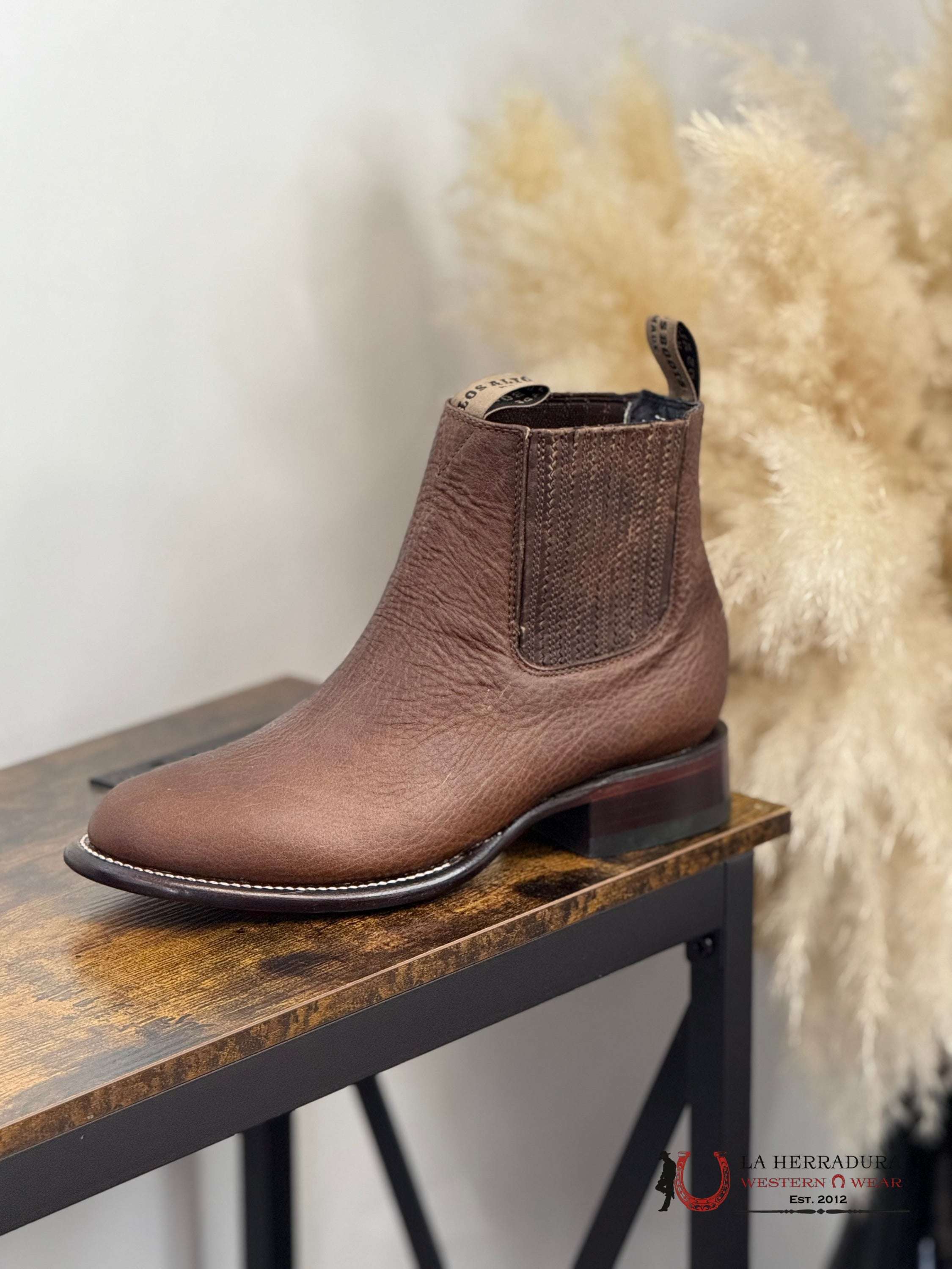 LOS ALTOS SHORT BOOT OVAL TOE RAGE WALNUT -50B9940 BOTAS HOMBRES
