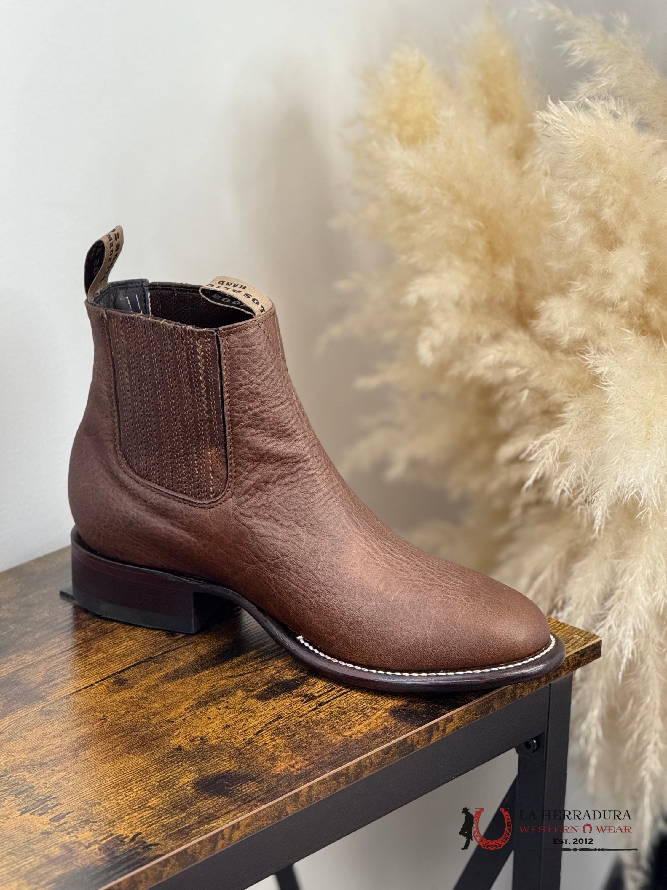 LOS ALTOS SHORT BOOT OVAL TOE RAGE WALNUT -50B9940 BOTAS HOMBRES