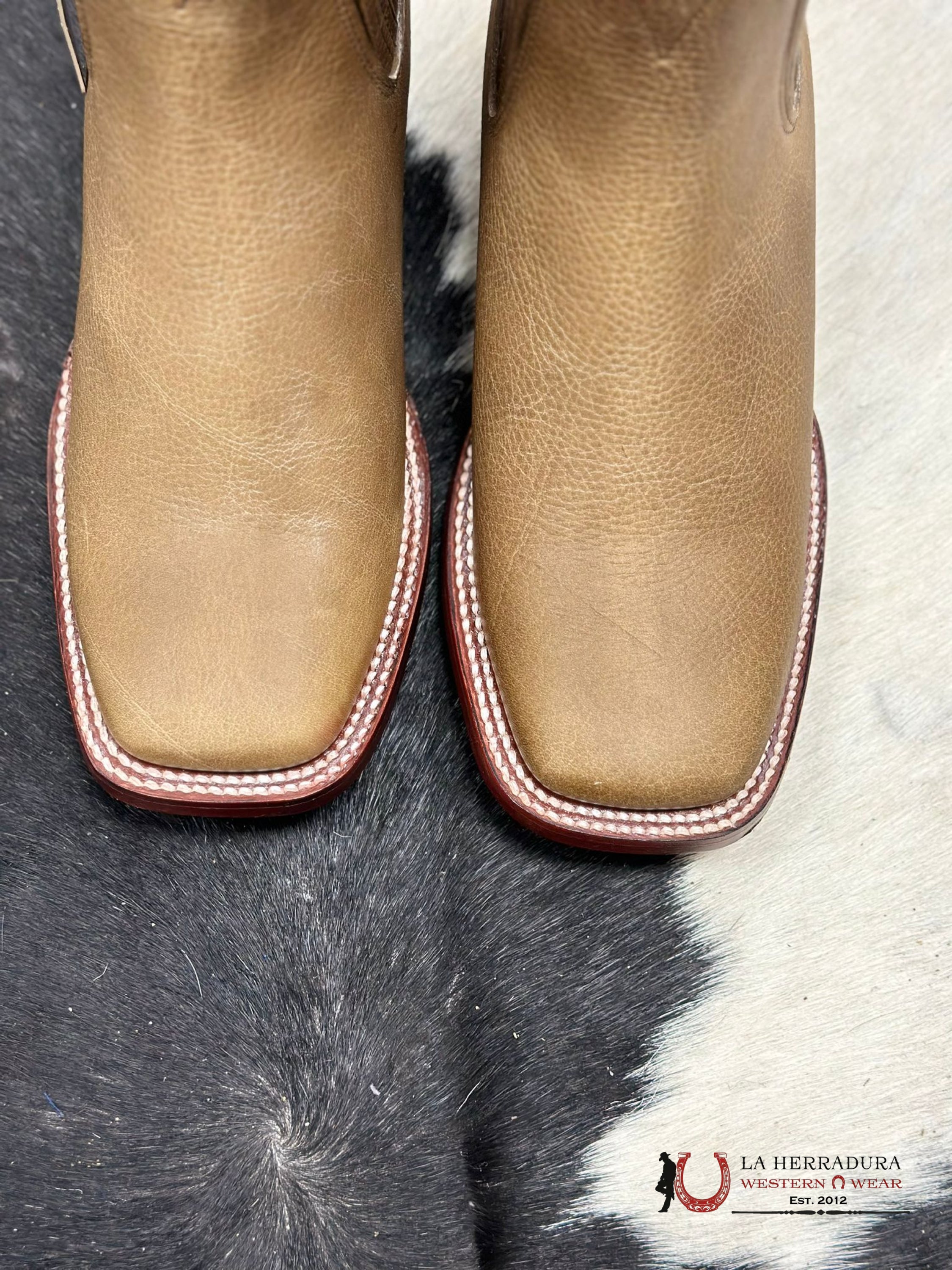 Los Altos Men’s Square Toe Botines Honey Botas Hombres