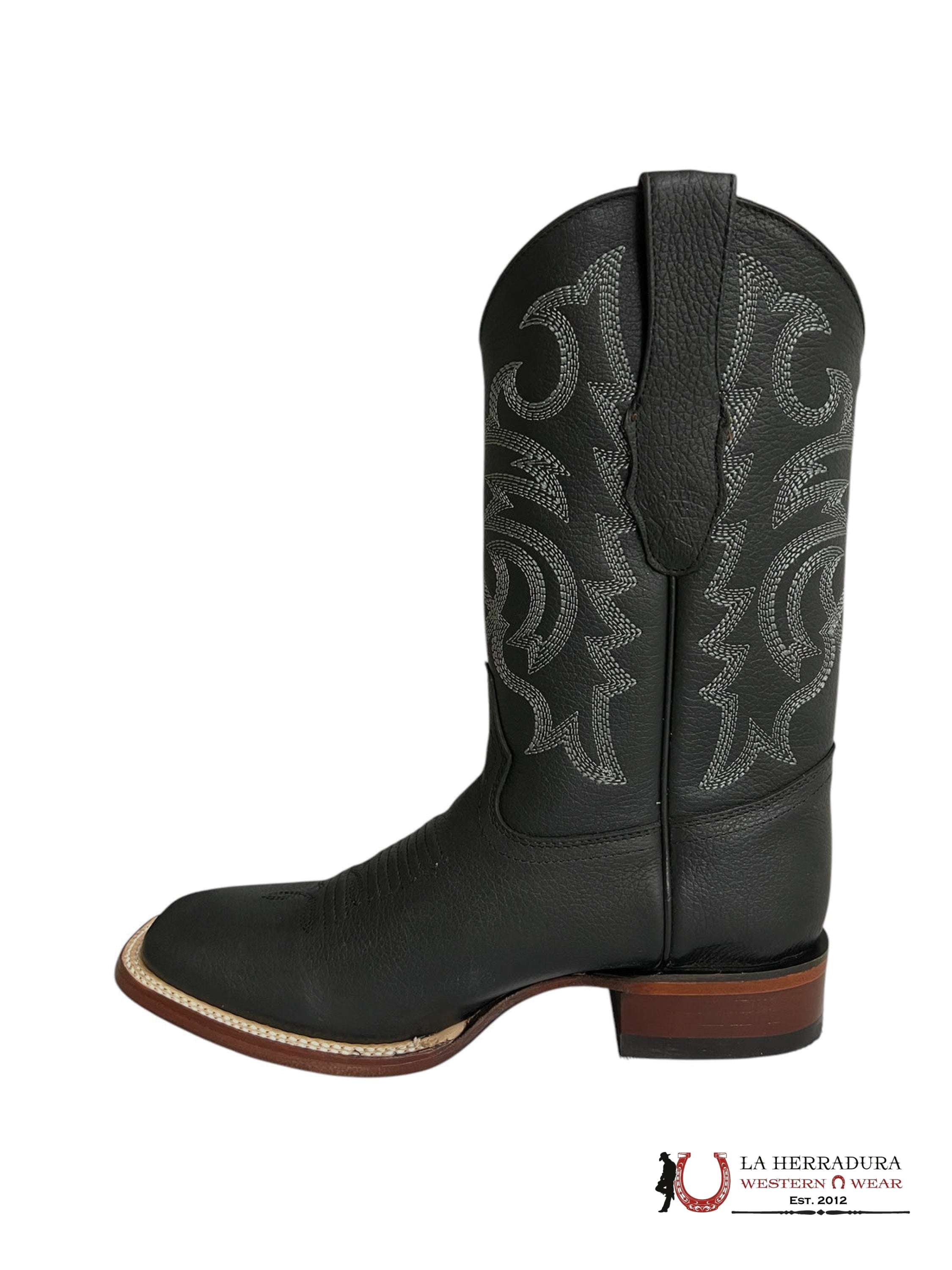 LOS ALTOS WIDE SQUARE TOE GRISLY BLACK - 8222705 BOTAS HOMBRES