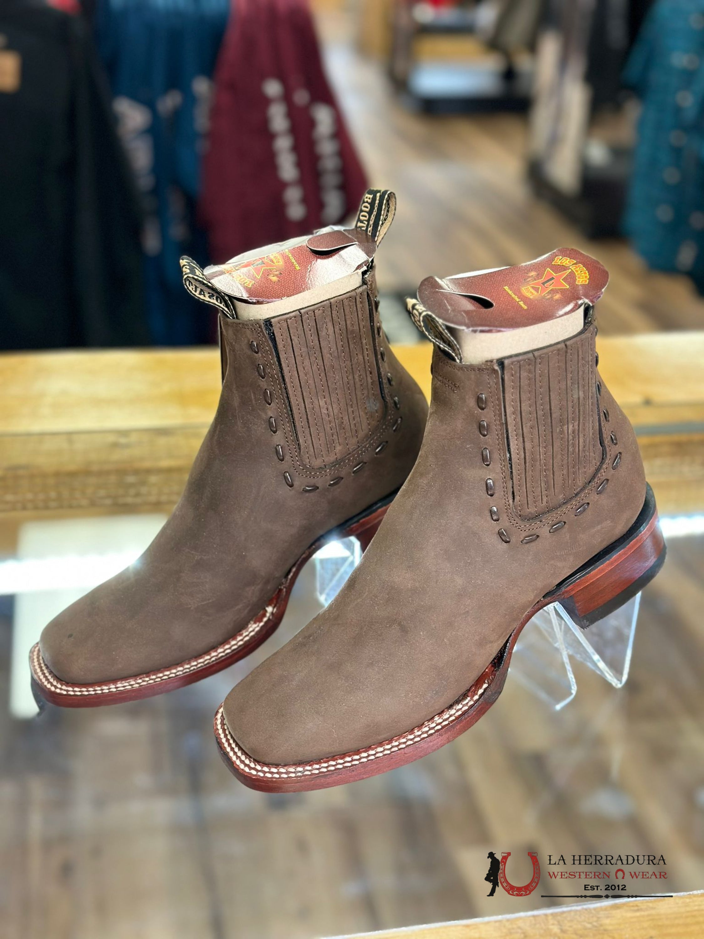 Los Altos Women’s Short Boot Nobuck Crazy Brown 32B6207 Botas Mujeres