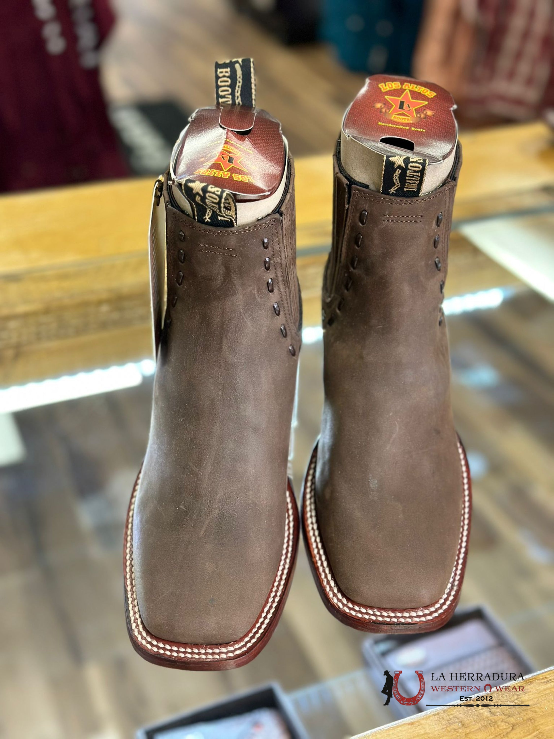 Los Altos Women’s Short Boot Nobuck Crazy Brown 32B6207 Botas Mujeres