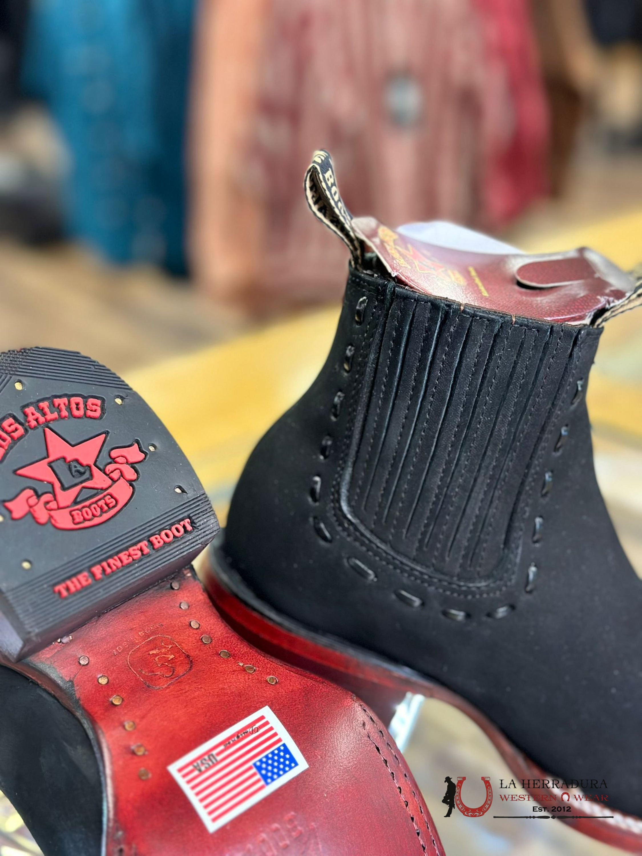 Los Altos Women’s Short Nobuck Black 32B6305 Botas Mujeres