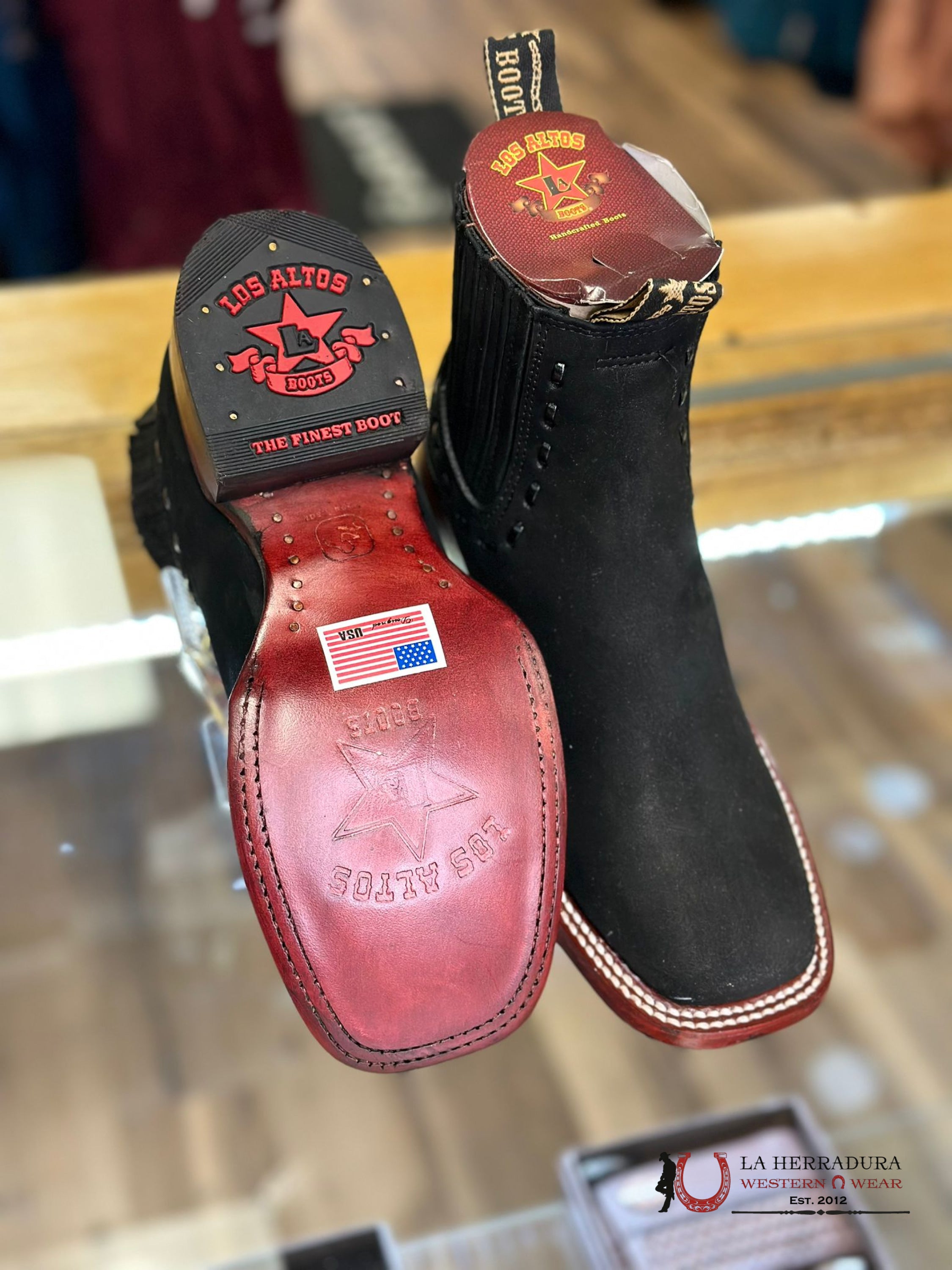 Los Altos Women’s Short Nobuck Black 32B6305 Botas Mujeres