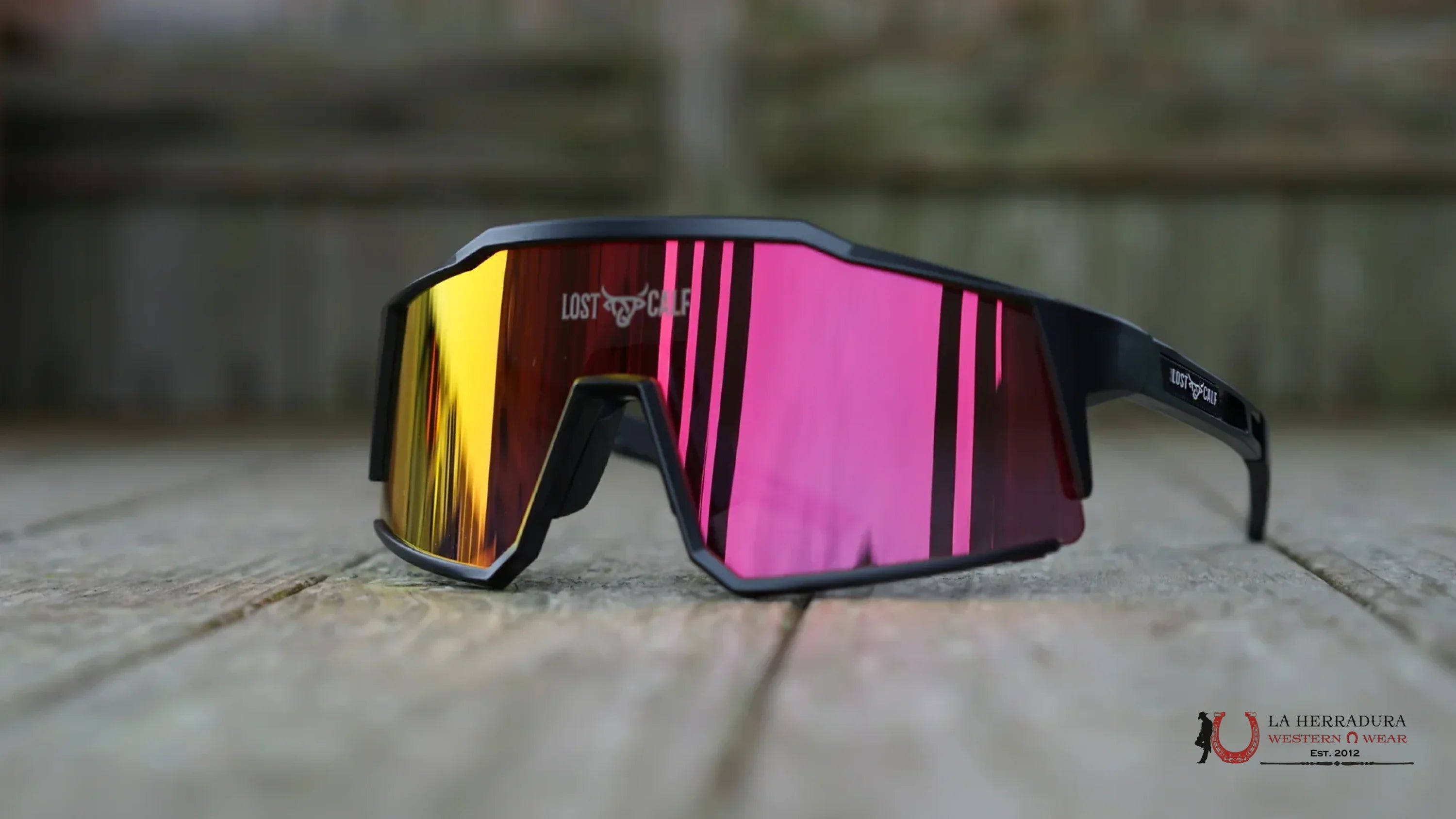 LOST CALF BLACK/RED SUNGLASSES RAPTOR STANDARD ACCESORIOS