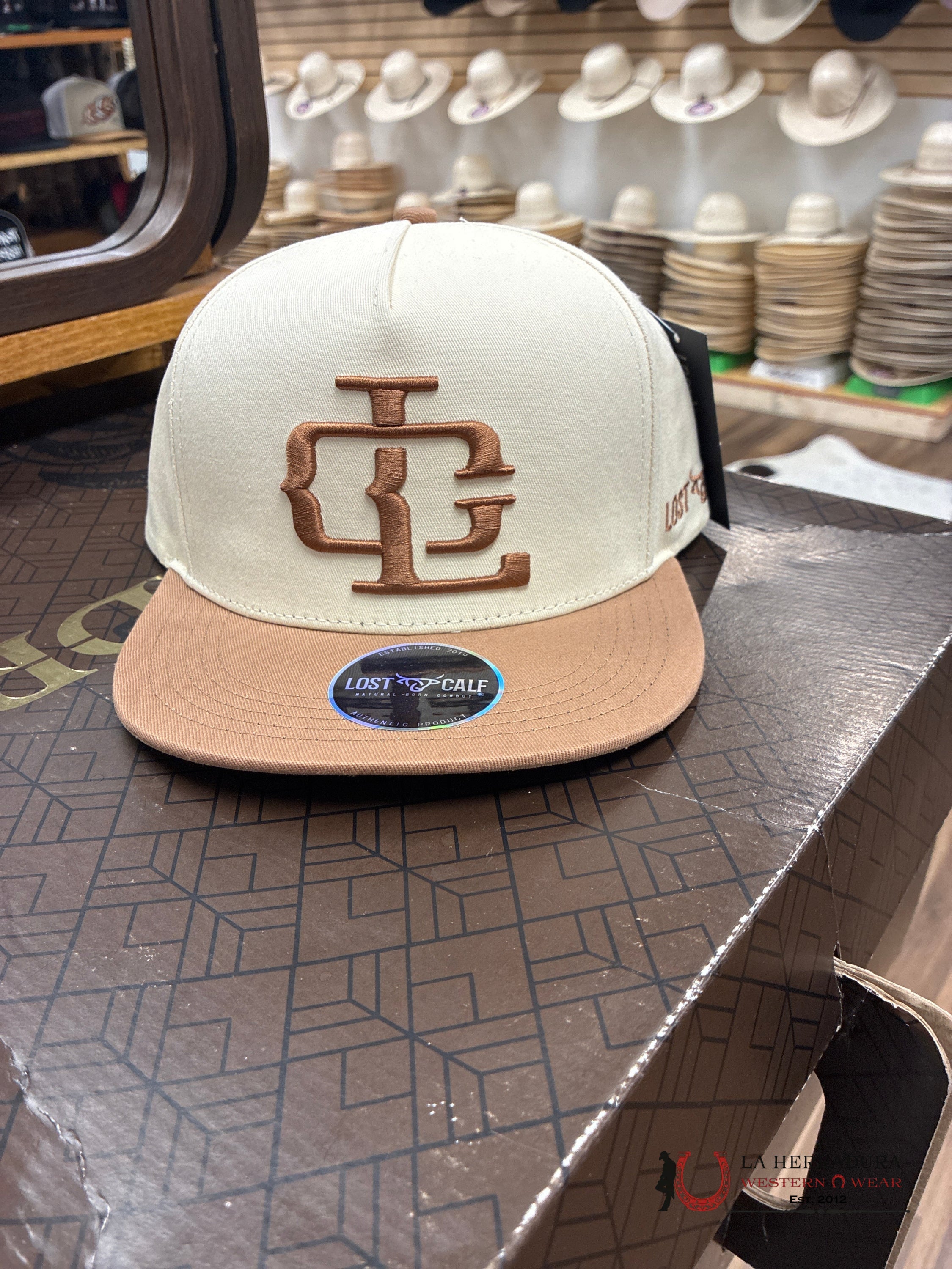 LOST CALF BROWN Style TAN 1.18 CAPS MENS GORRAS HOMBRES