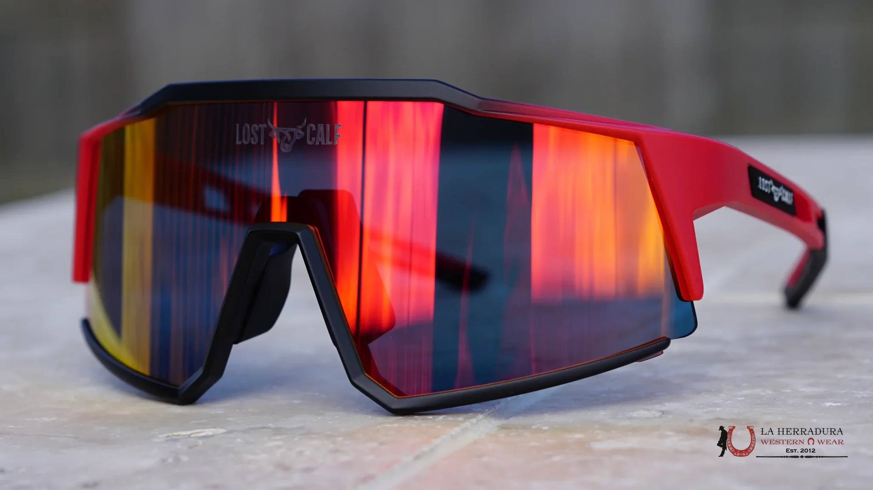 LOST CALF RED/BLACK/RED SUNGLASSES RAPTOR STANDARD ACCESORIOS