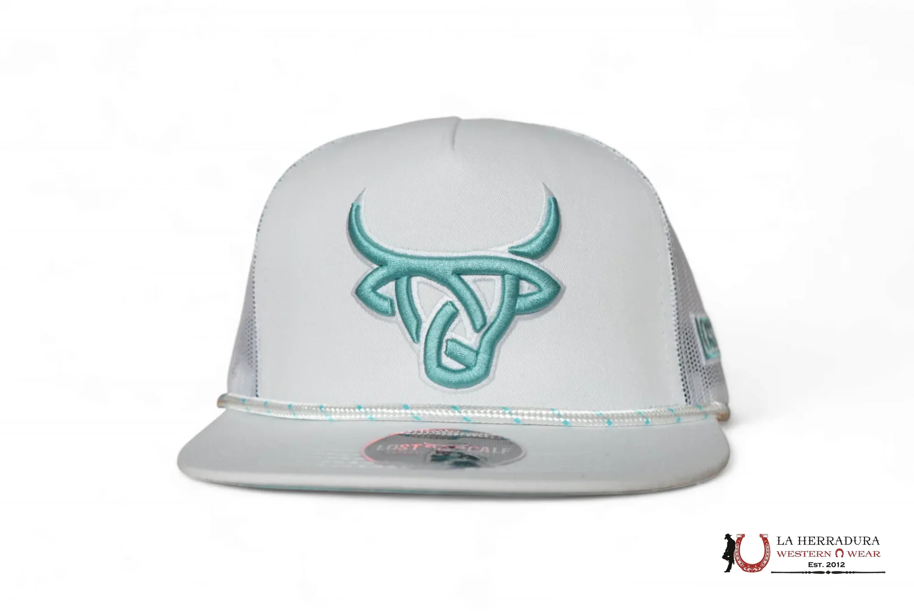 LOST CALF WHITE Style 1.10 BLUE CAPS MENS GORRAS HOMBRES