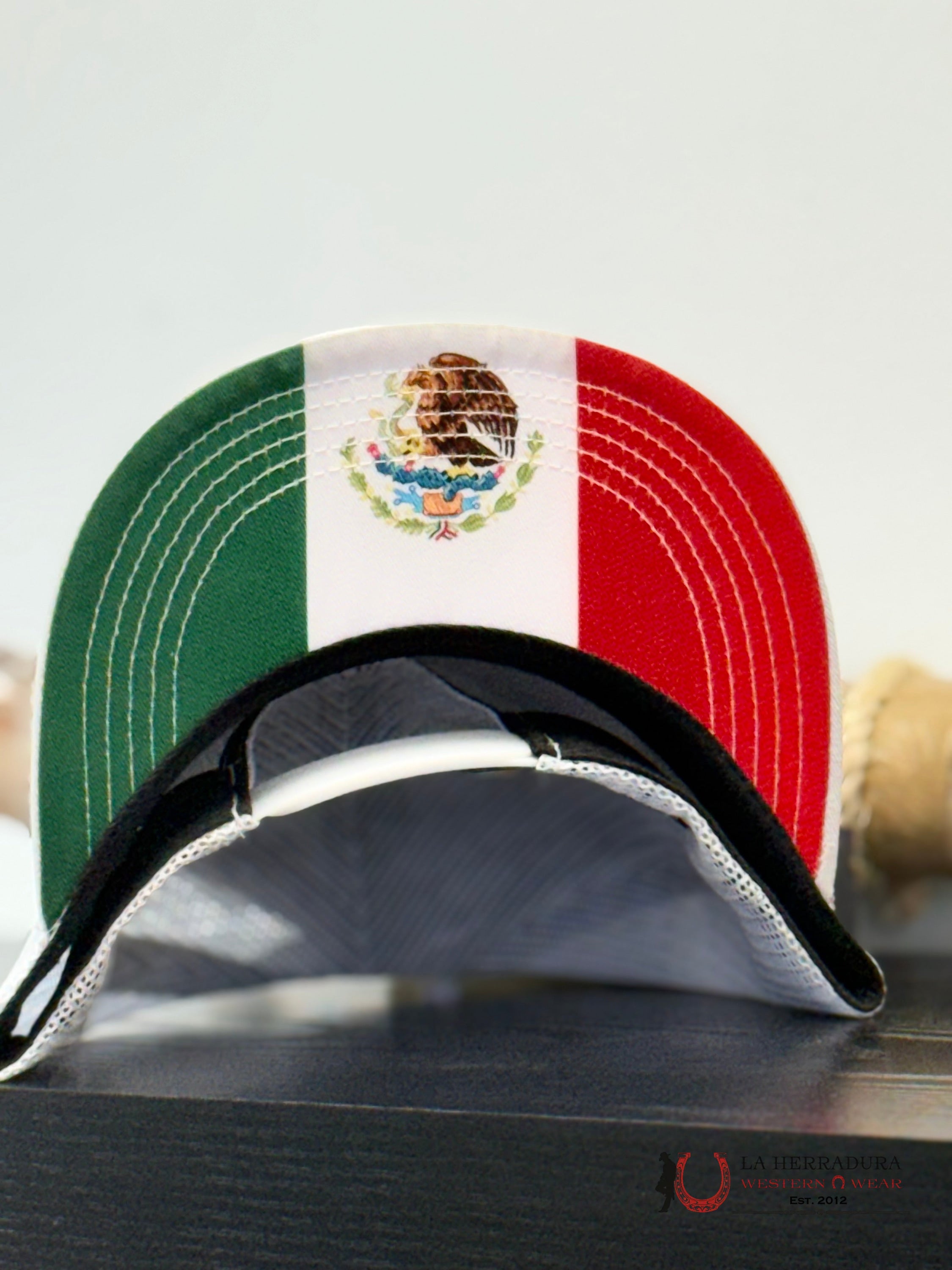 LOST CALF WHITE Style 1.7 MEXICO FLAG CAPS MENS GORRAS HOMBRES