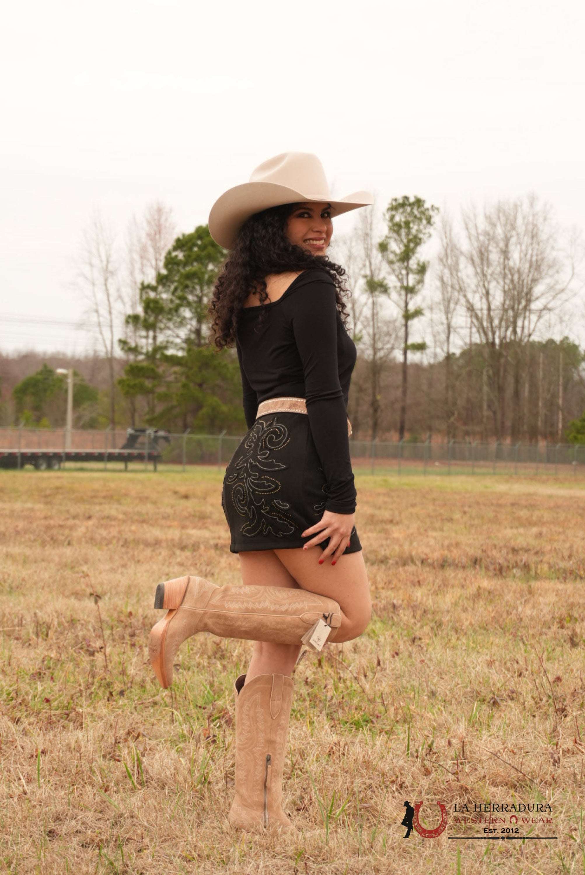 LUCKY&BLESSED BLACK SKIRT ROPA MUJERES