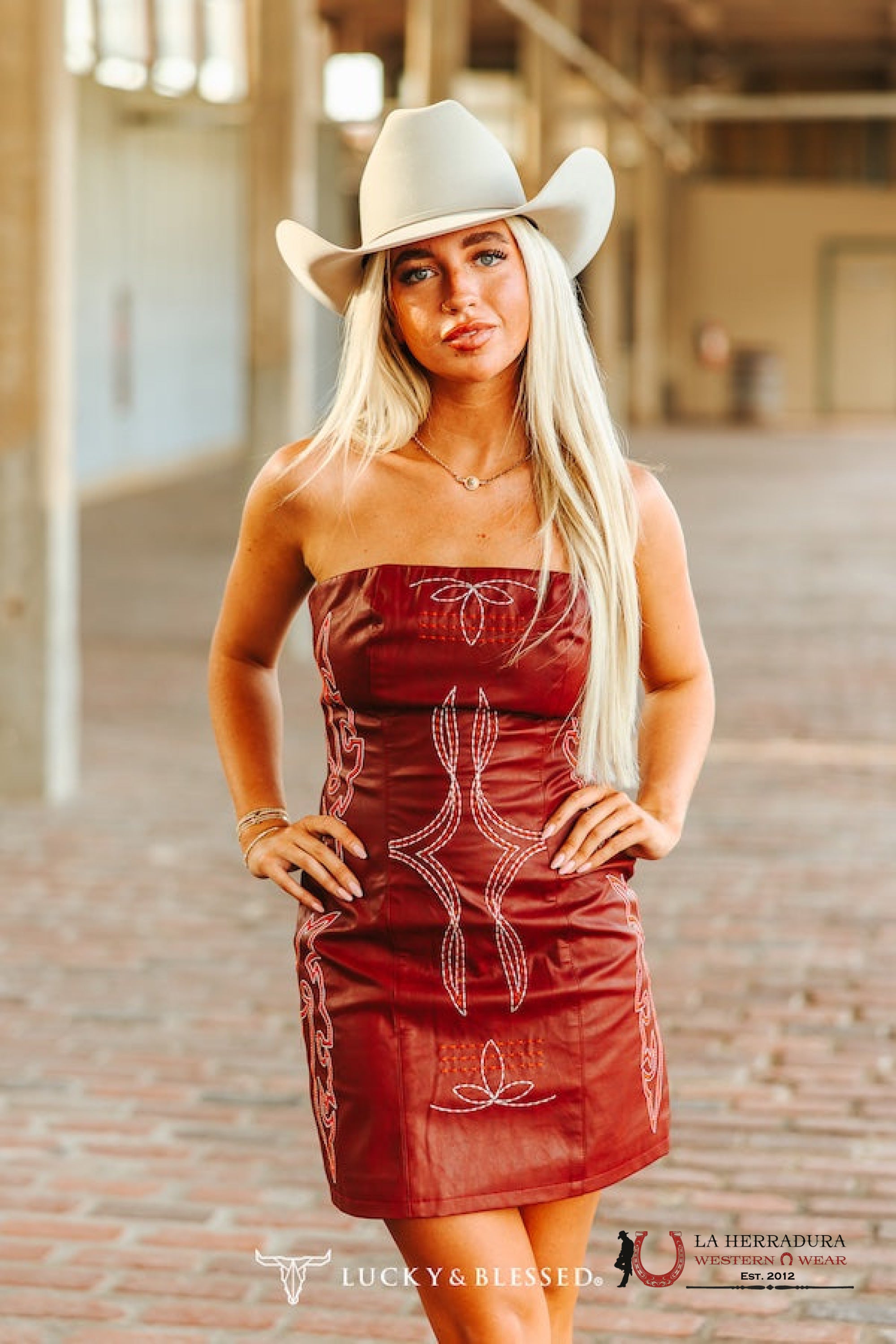 LUCKY & BLESSED BURGANDI MINI DRESS DR593 ROPA MUJERES