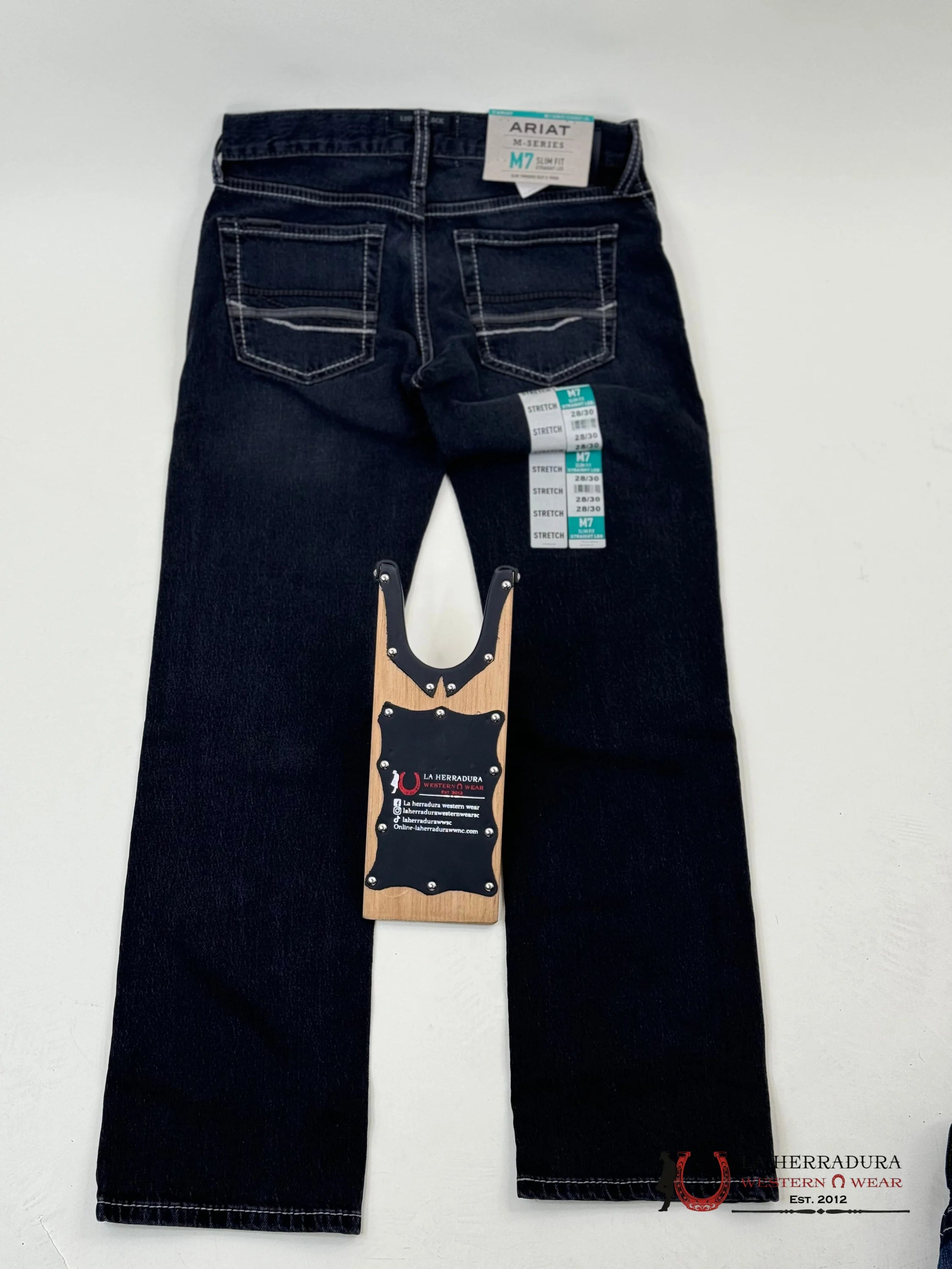 M7 Ebony Black Slim Straight Leg Jeans Ariat Jeans