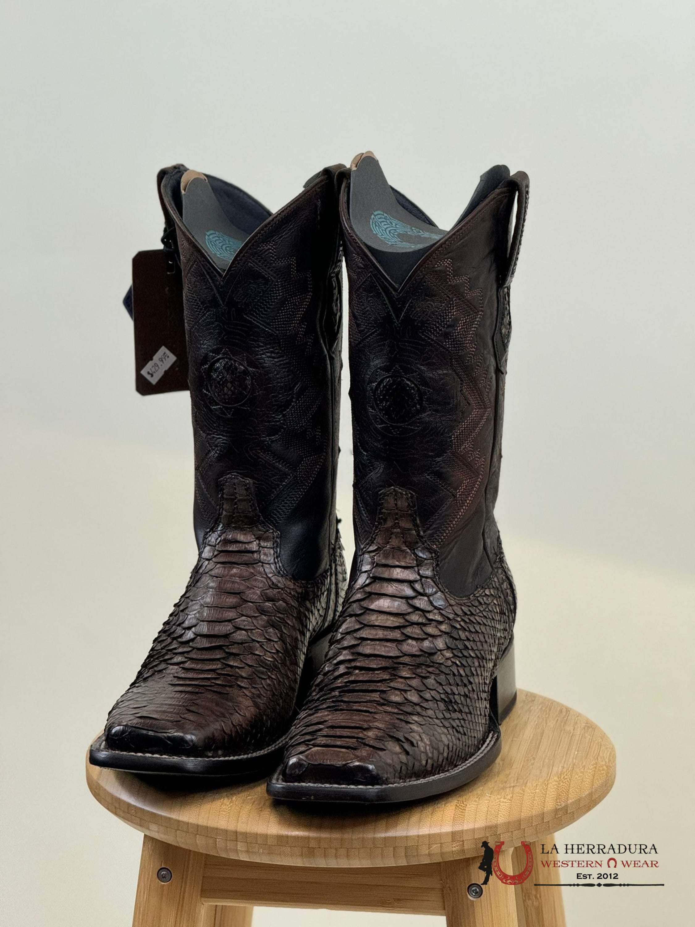 Mahuestic Python Ocre Square Toe Wa0633 Botas Hombres