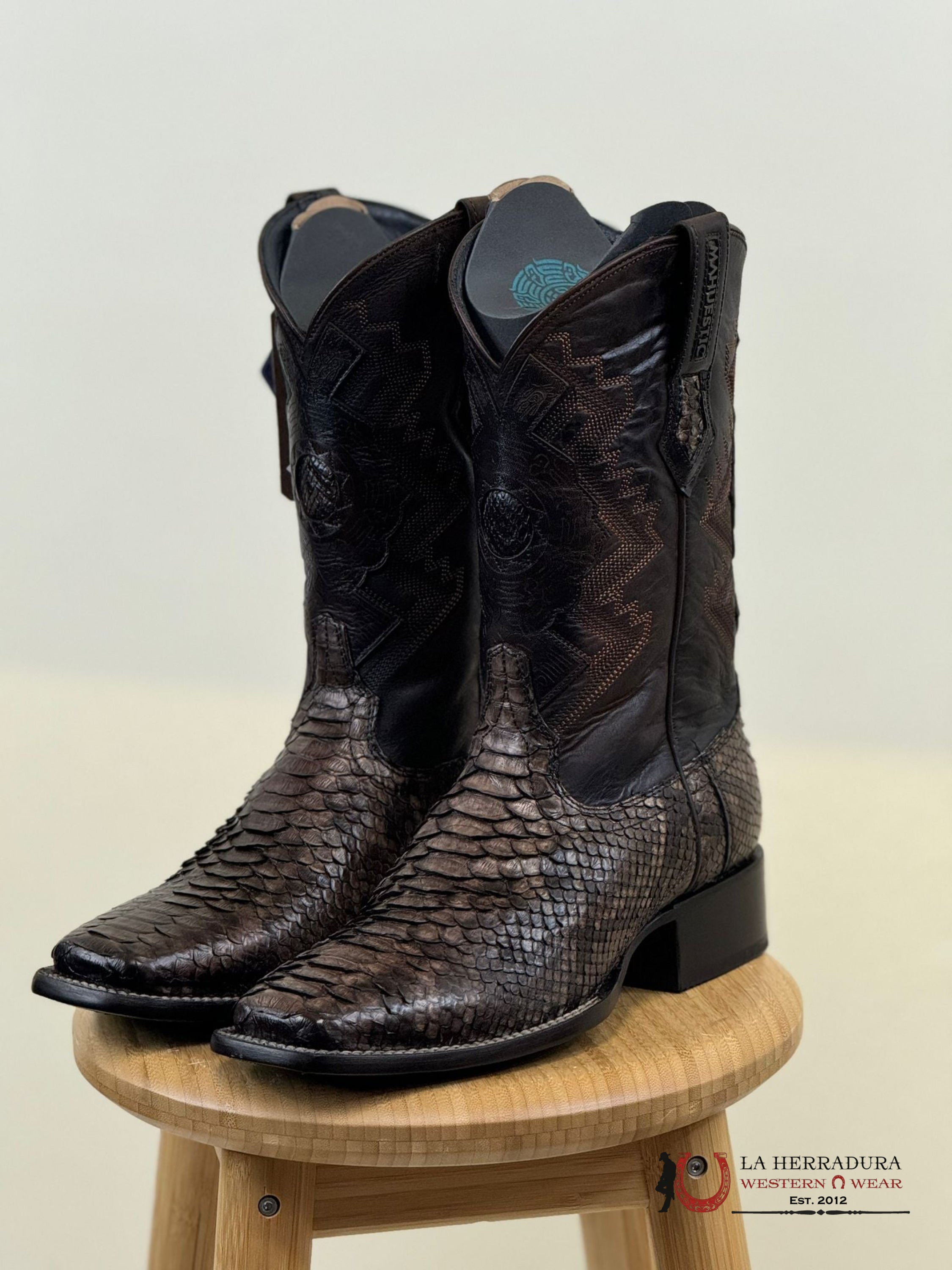 Mahuestic Python Ocre Square Toe Wa0633 Botas Hombres