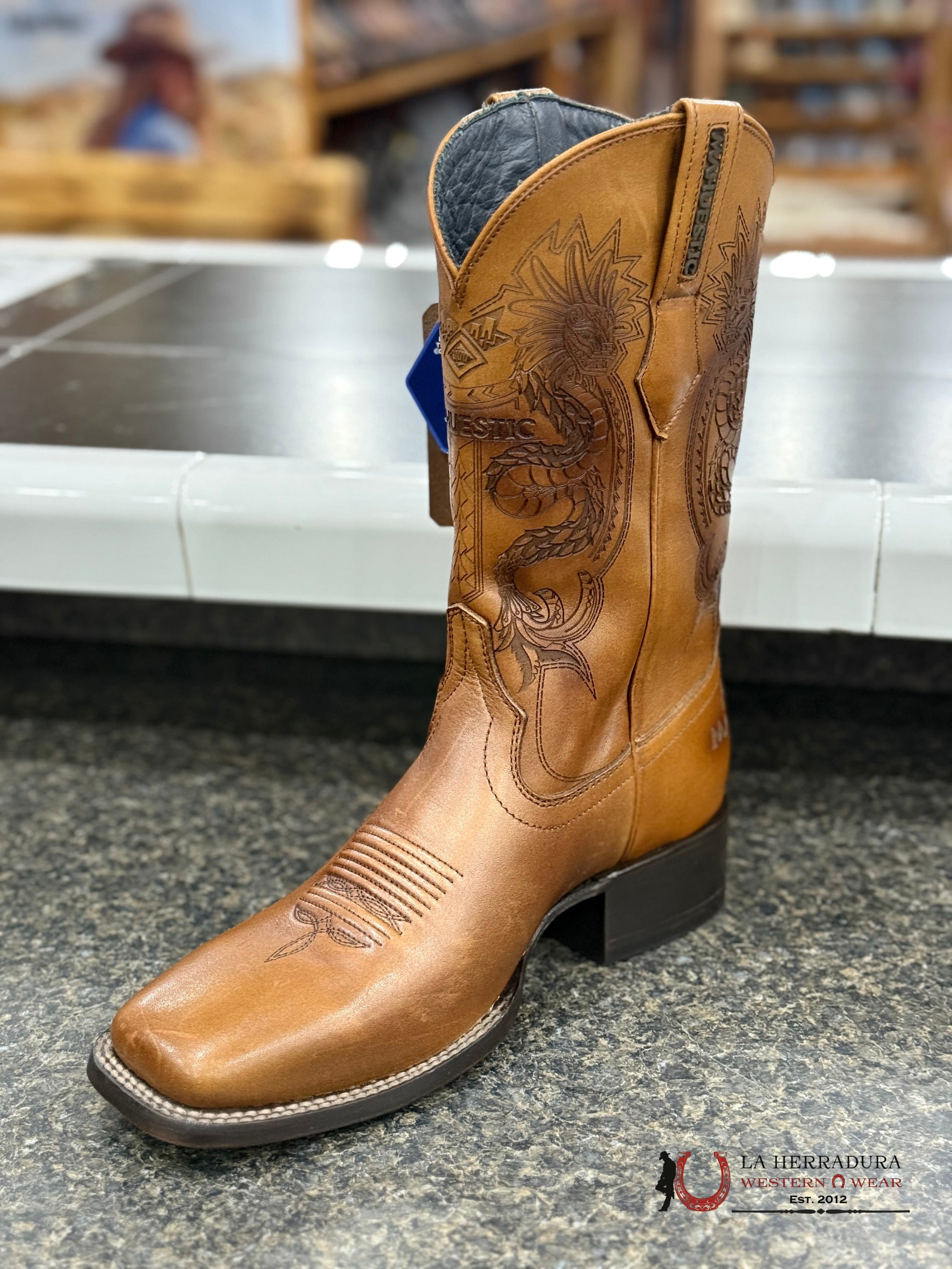 MAHUESTIC RES MIEL SQUARE TOE -WAA0135 BOTAS HOMBRES