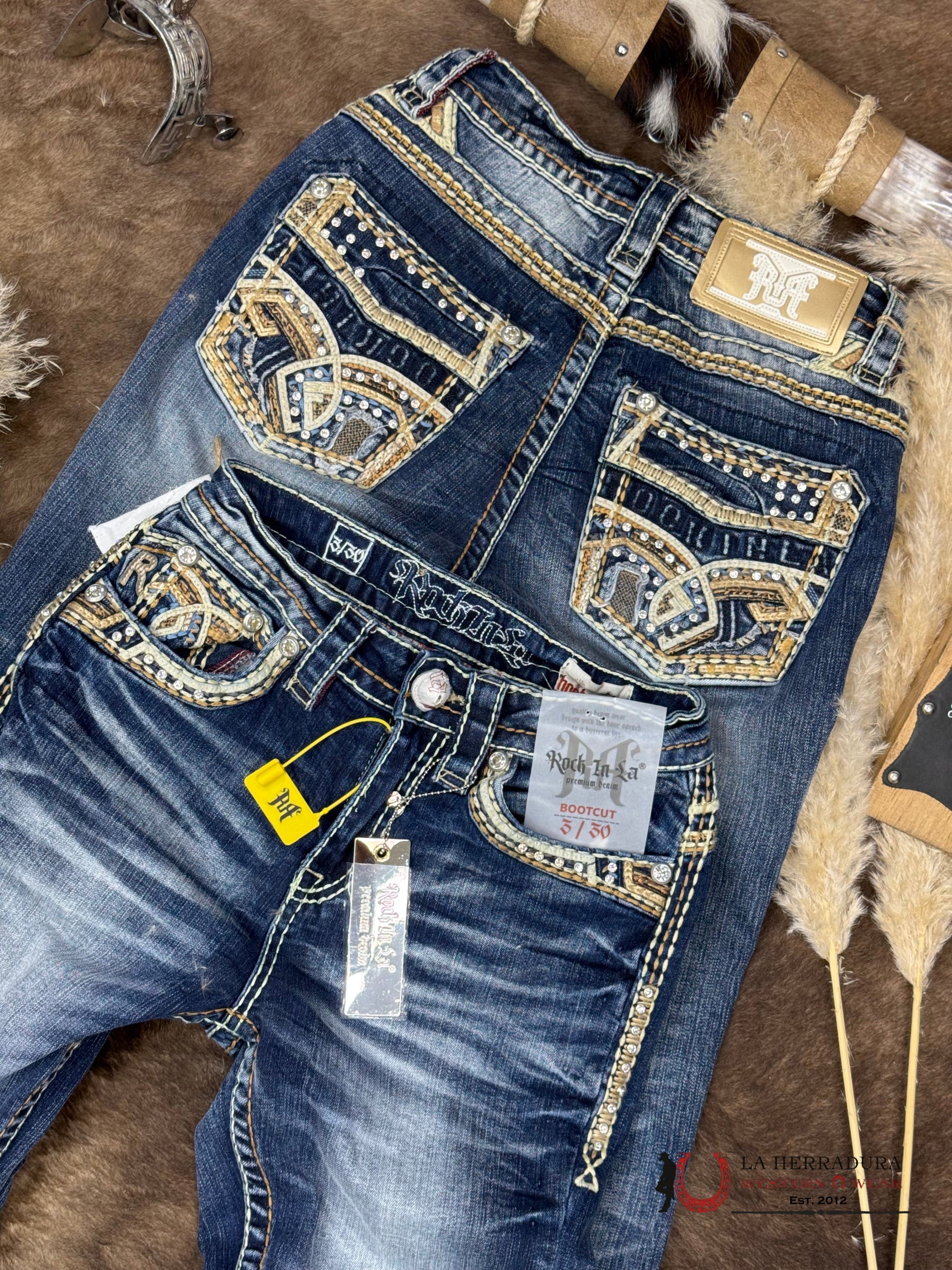 Mariana Rock In La Bookcut Dark Wash Jean ROPA MUJERES