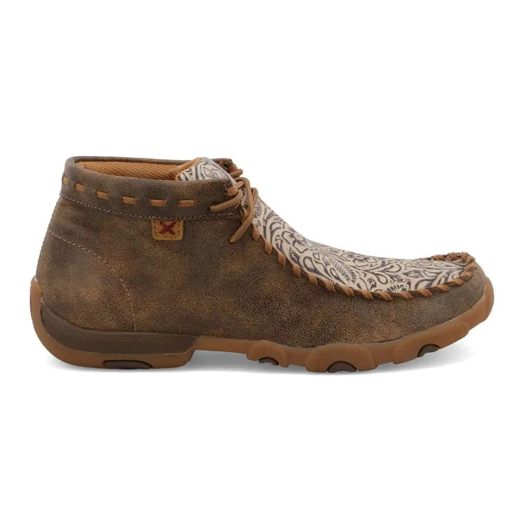 TWISTED X WOMENS DRIVING MOC BOMBER NUDE PRINT CASUAL SHOE -WDM0080 Laherradurawwnc.com