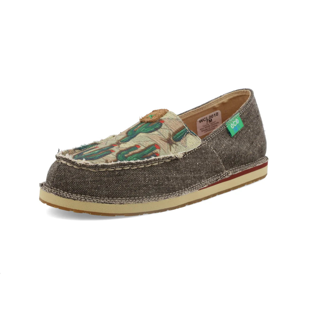 TWISTED X WOMENS CASUAL LOAFERS DUST CACTUS PRINT -WCL0010